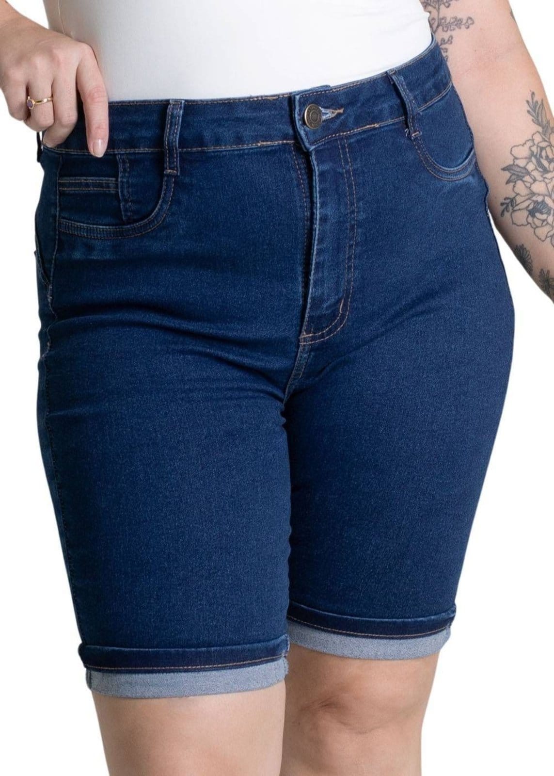 Bermuda Jeans Sawary Plus Size - 279227