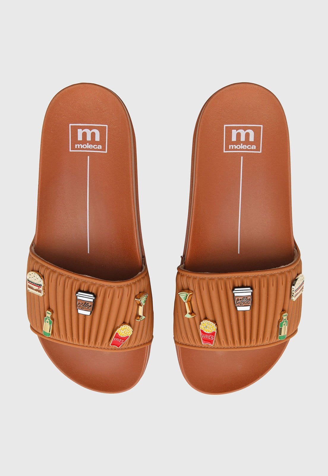 Rasteira Feminina Moleca Apliques