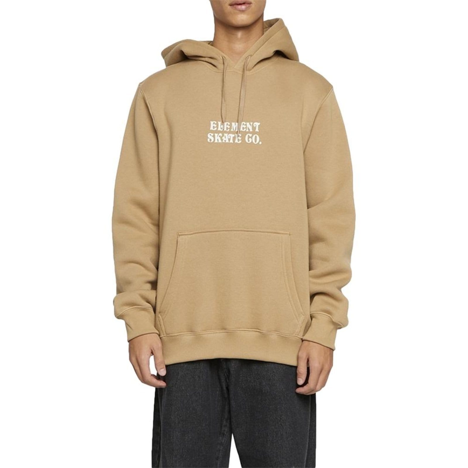 Vista principal Moletom Element Canguru Finding Hoody 305G WT24 Caqui Element bege caqui