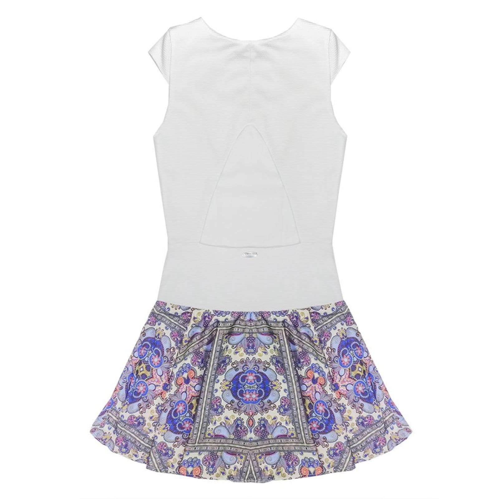 Vista 2 Vestido Look Jeans Manga Japonesa Look Jeans branco