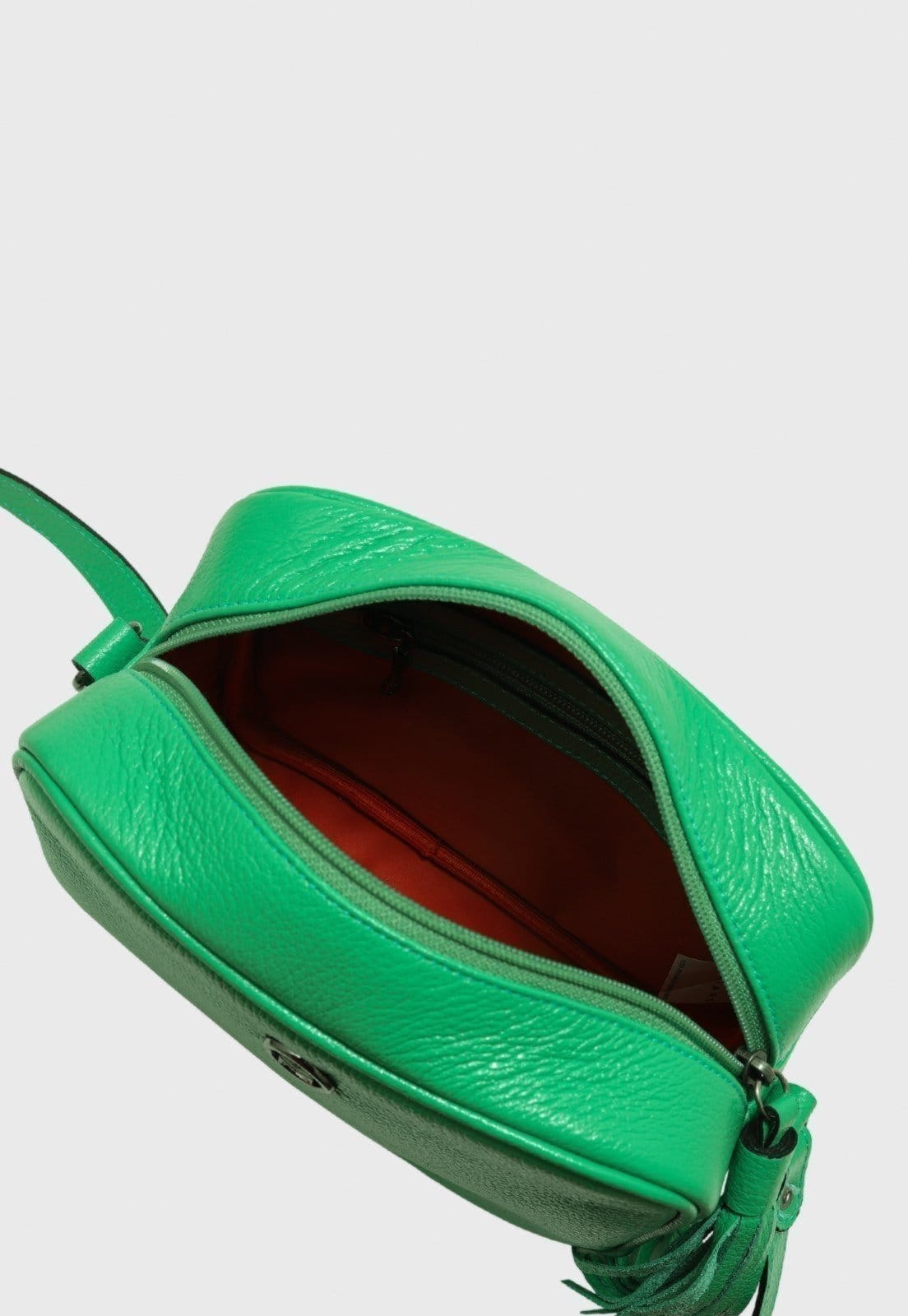 Vista 2 Bolsa Transversal de Couro Mariart Titânio Green Mariart verde green