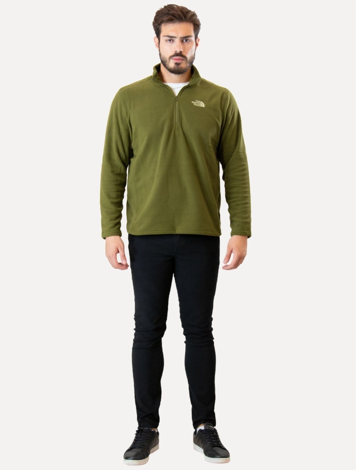 Vista 2 Blusa The North Face Fleece TKA 100 Glacier Zip The North Face verde oliva