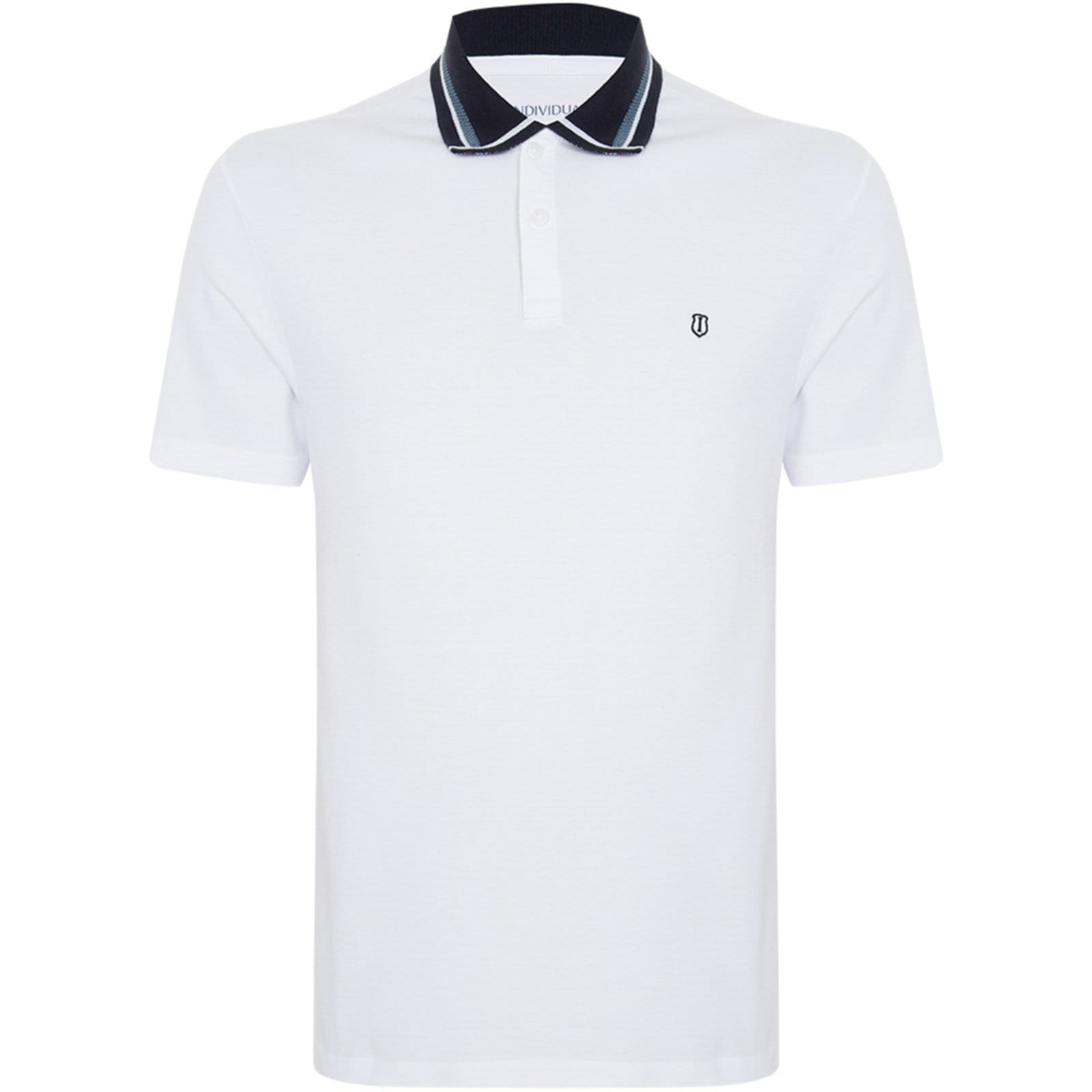 Vista principal Camisa Polo Individual Piquet Color Ou25 Masculino Individual branco
