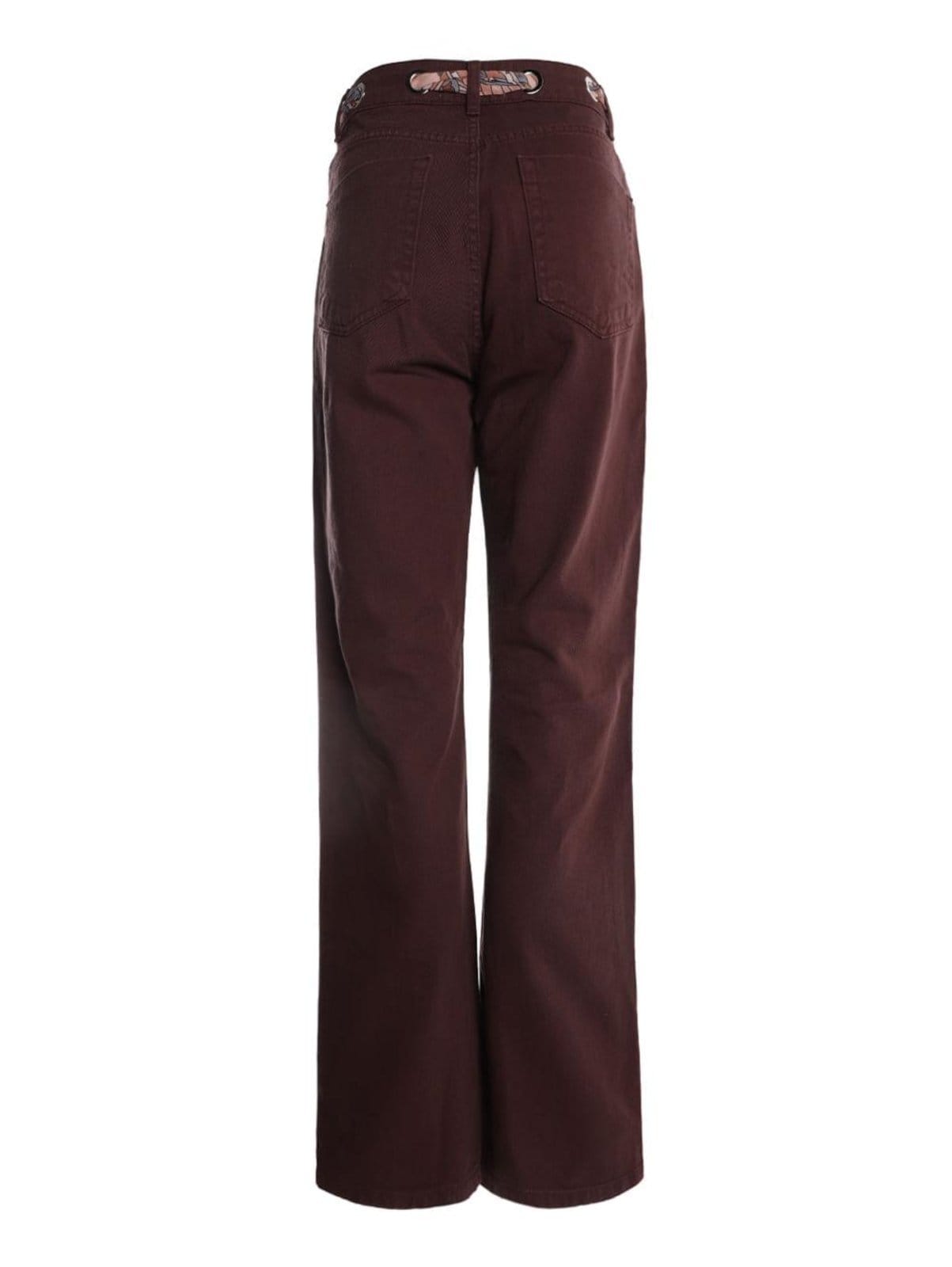 Vista 2 Calça Sarja Reta Autentique Feminina Autentique marrom