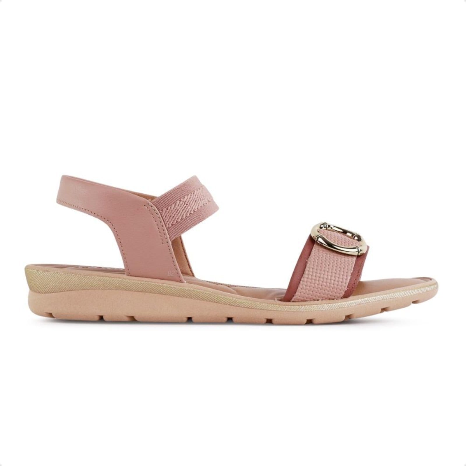 Vista principal Sandália Usaflex Anabela Feminino Usaflex rosa