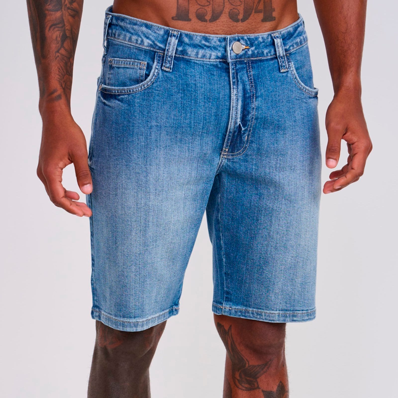 Bermuda Jeans Colcci Davi Fog Ve26 Masculino