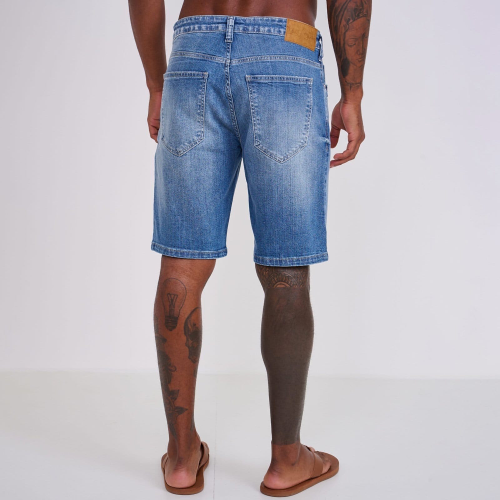 Vista 2 Bermuda Jeans Colcci Davi Fog Ve26 Masculino Colcci azul