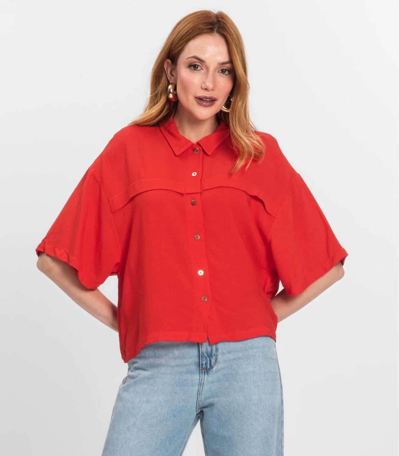 Vista 2 Camisa Feminina Endless Endless laranja