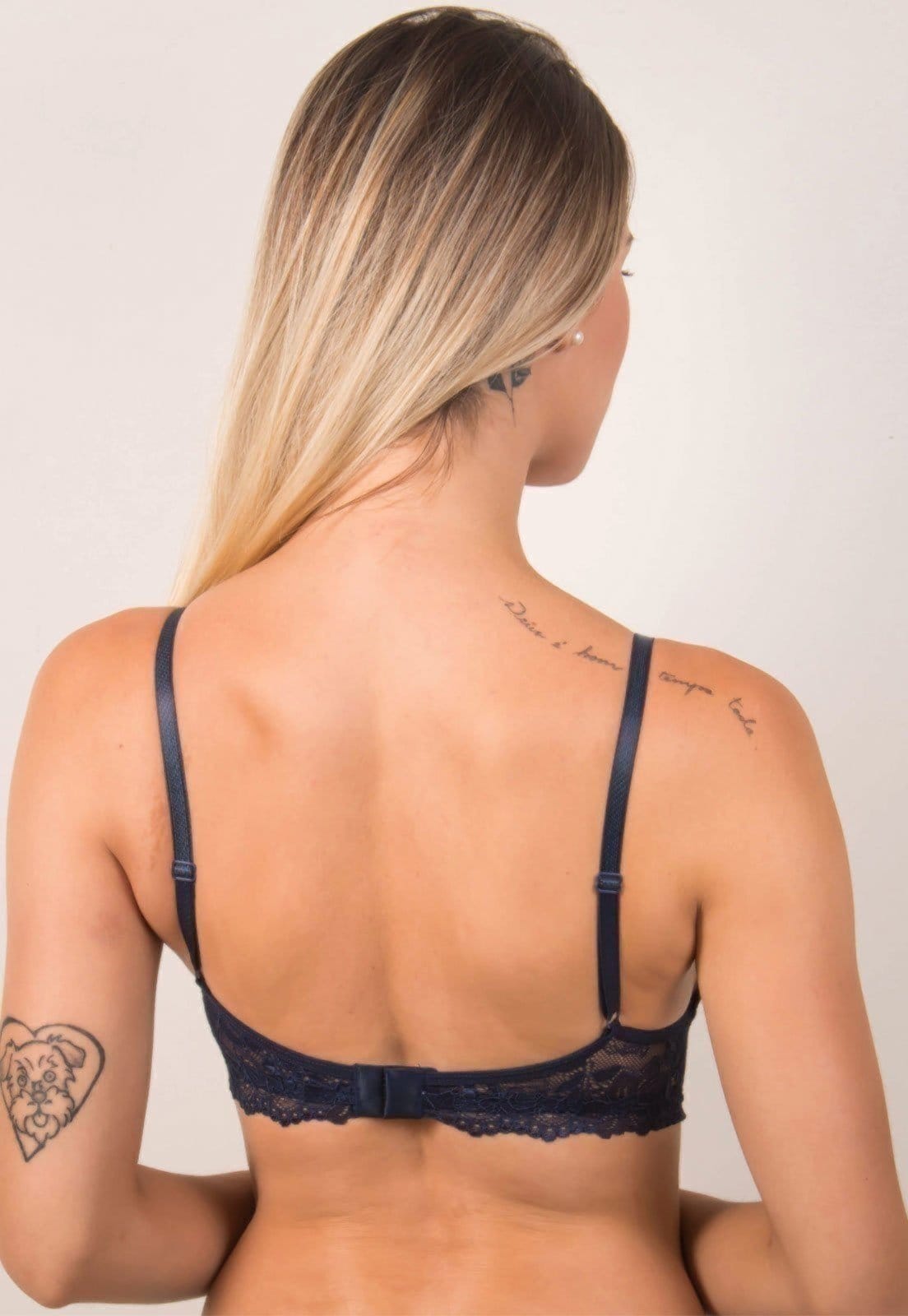 Vista 2 Soutien Vekyo Strappy com Bojo Silvana VEKYO azul marinho