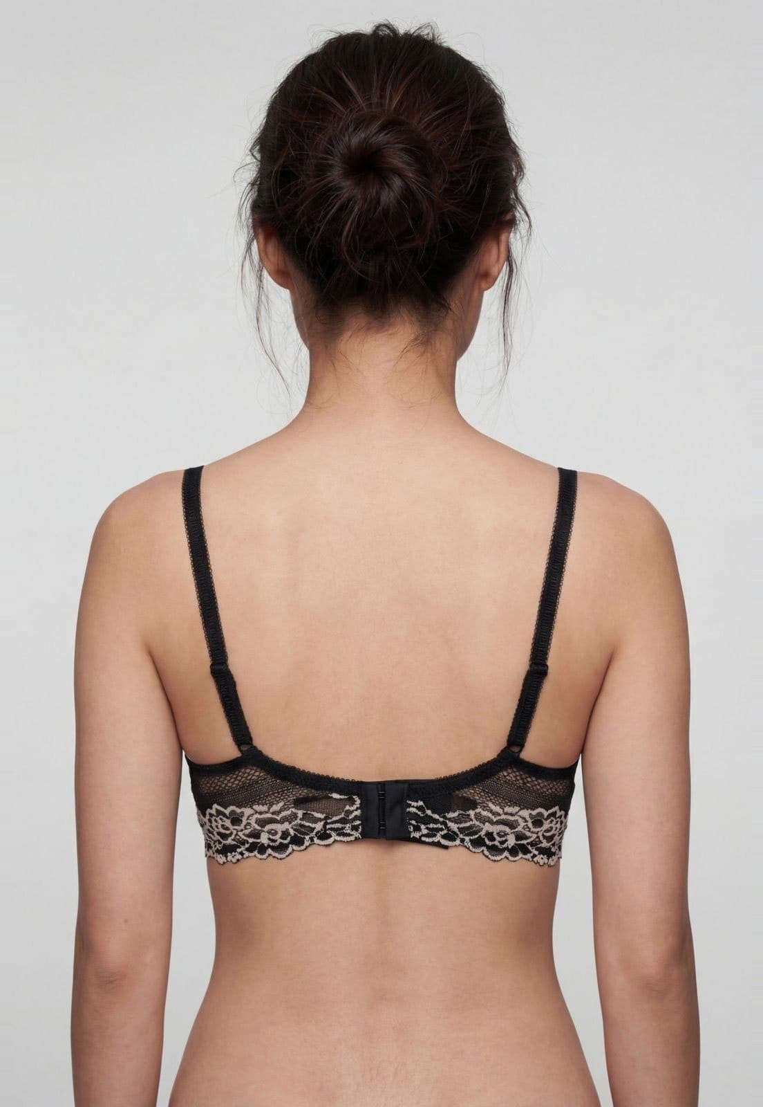 Vista 2 Sutiã Meia Taça Hope Renda Na Sua Hope rosa