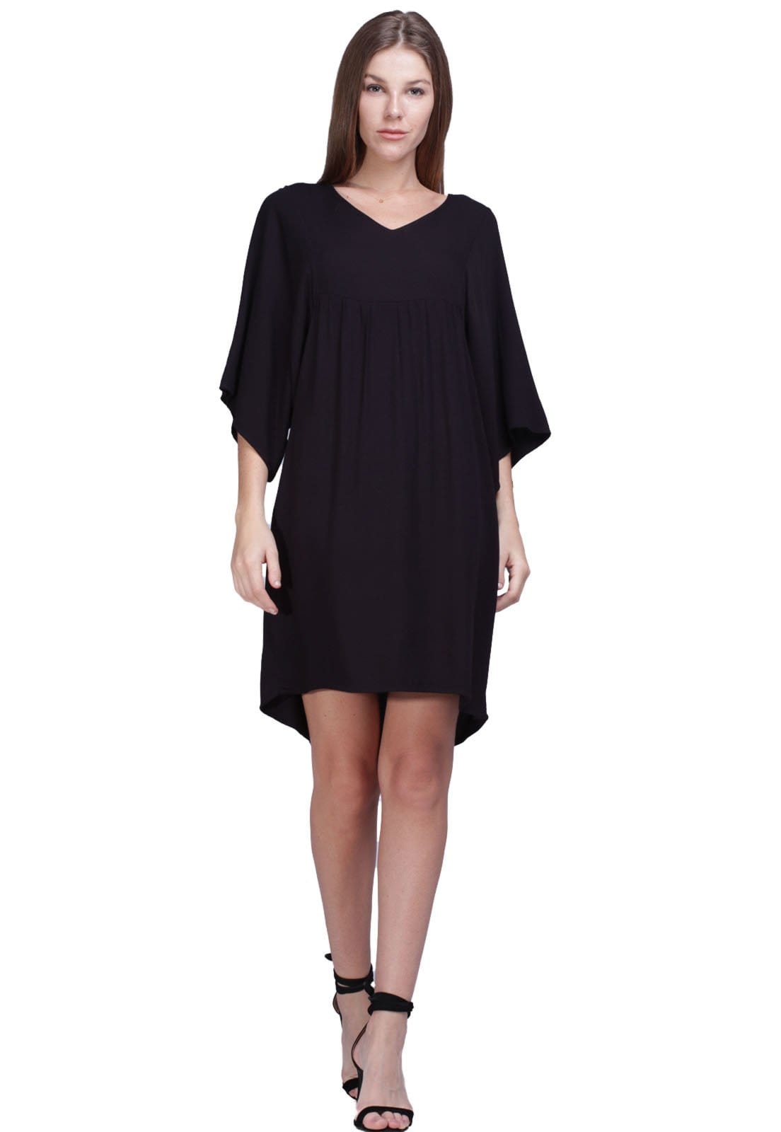 Vista principal Vestido Curto Amazonia Vital Bata Amazonia Vital preto