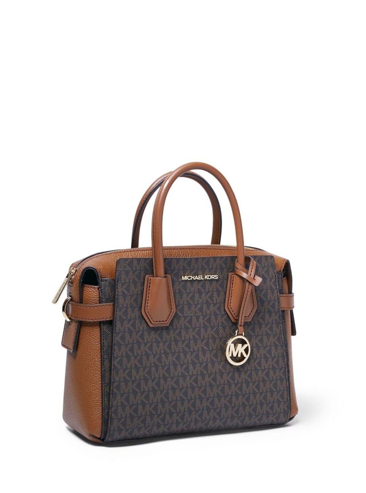 Vista 2 Bolsa De Ombro Mercer Logo Pequena 35F2GM9S1B200 Michael Kors marrom