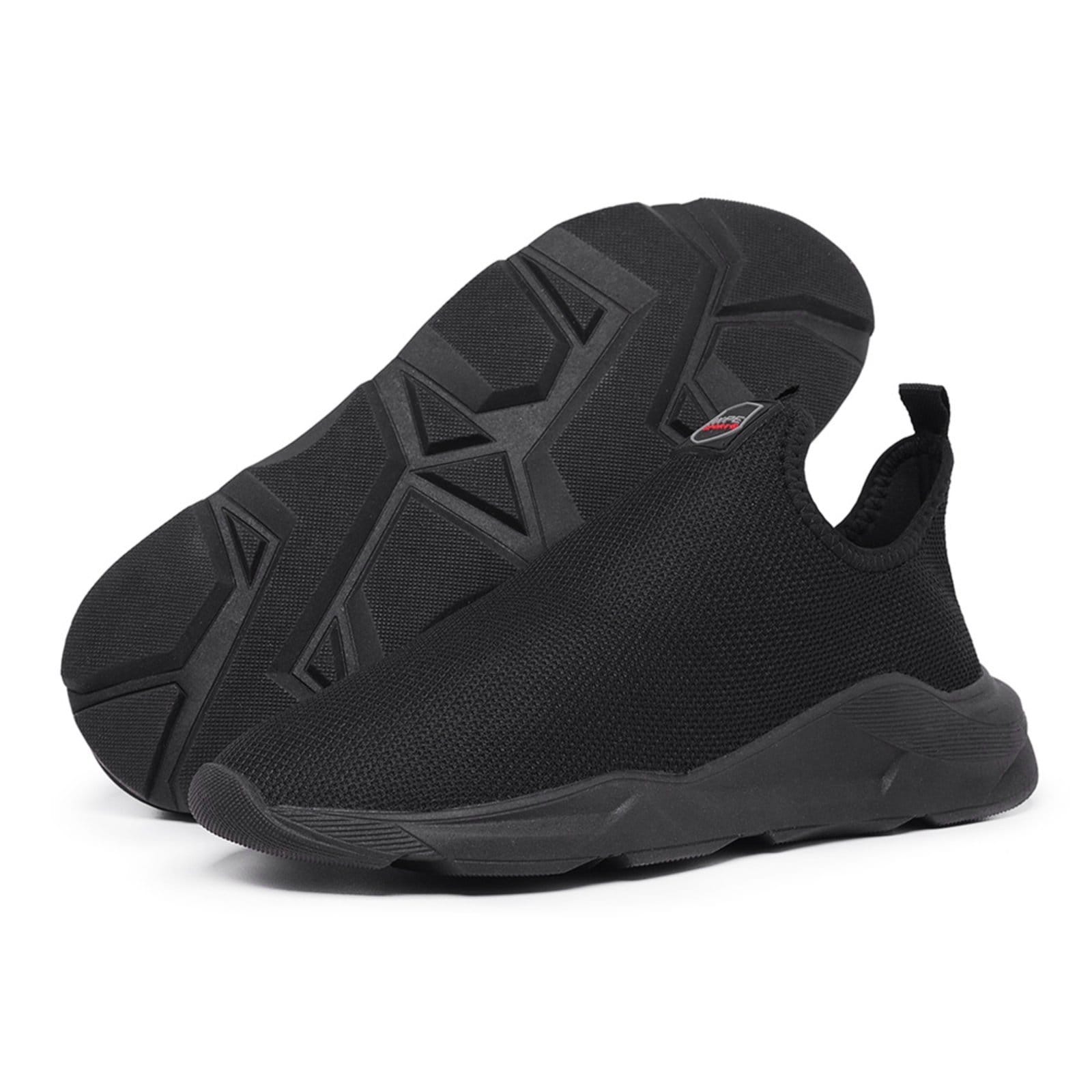 Vista principal Tênis Esporte Masculino Casual Super Leve Conforto Estilo Meia Black Hype preto black