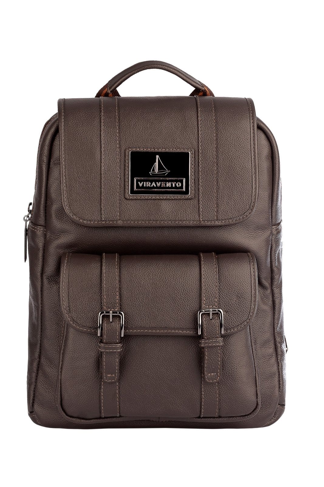 Mochila Vira Vento De Couro Trip