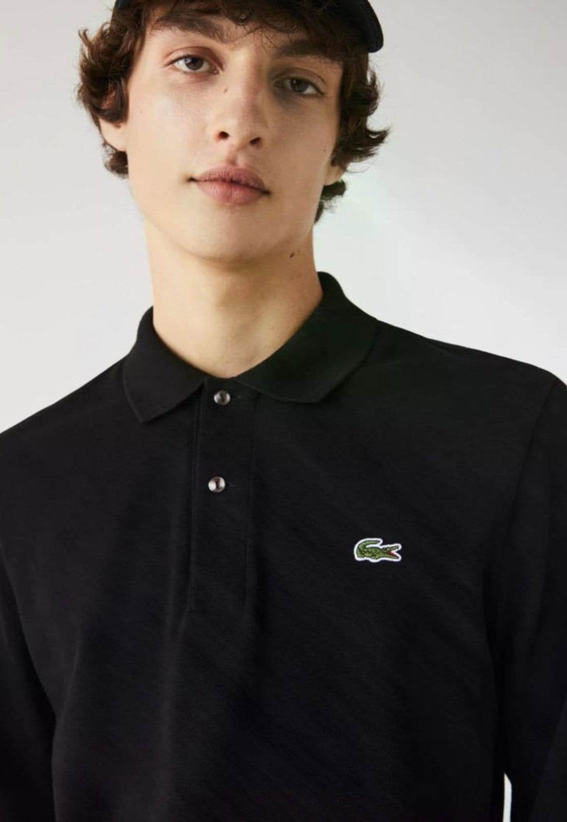 Vista principal Polo Lacoste Lacoste L.12.12 de mangas longas Lacoste vinho