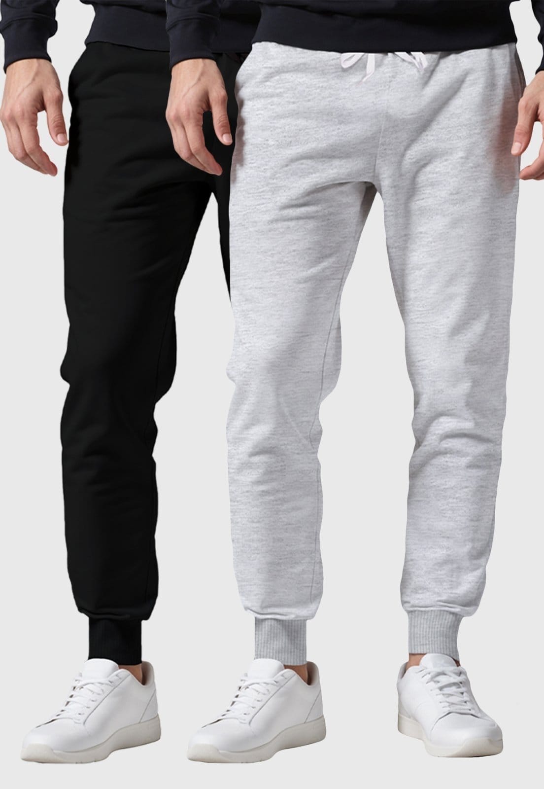 Kit 2 Calças Masculinas Moletom Lisas Benellys Básicas e Claro