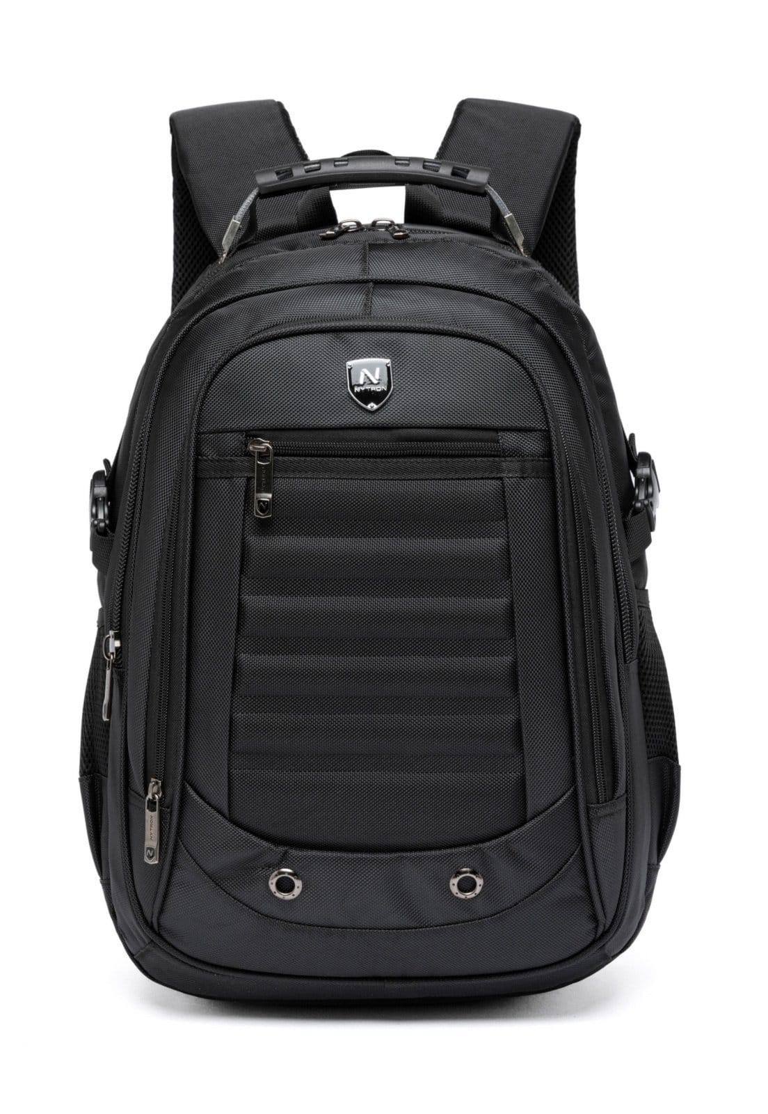 Vista principal Mochila Casual Bolsa Resistente Masculina Notebook Trabalho Nytron preto