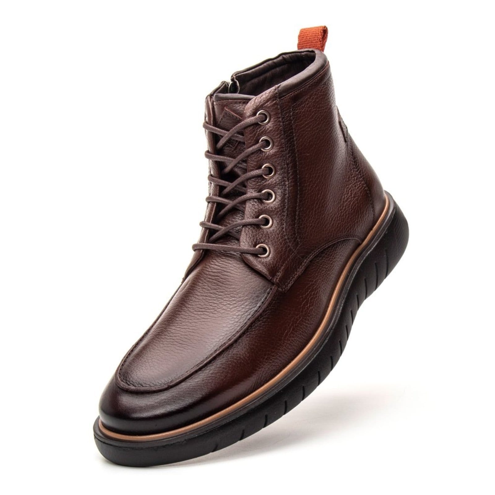 Bota Jacometti Casual de Couro Pinhão