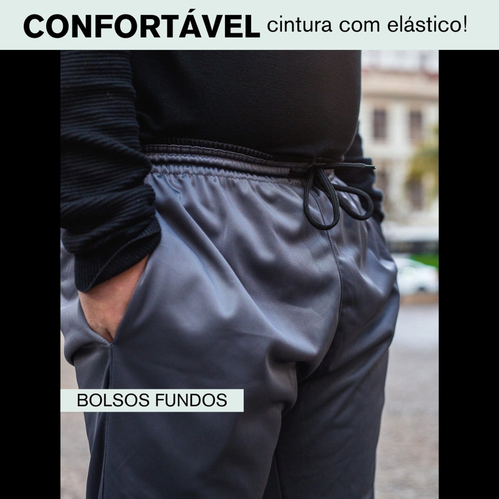 Calça Jogger Plus Size KS Helanca Flanelada Premium Esporte Confortavél