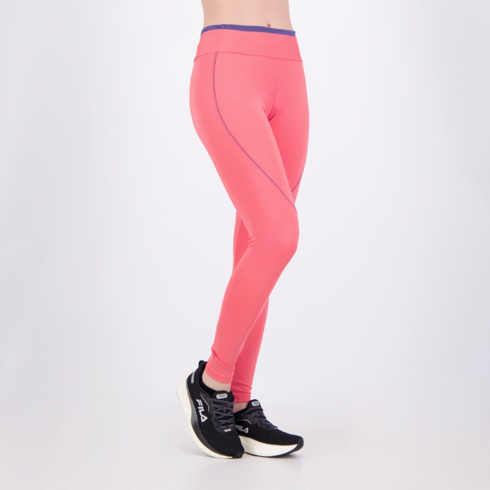 Vista 2 Calça Legging Rainha Vivos Flow Pipe Feminina Rainha rosa