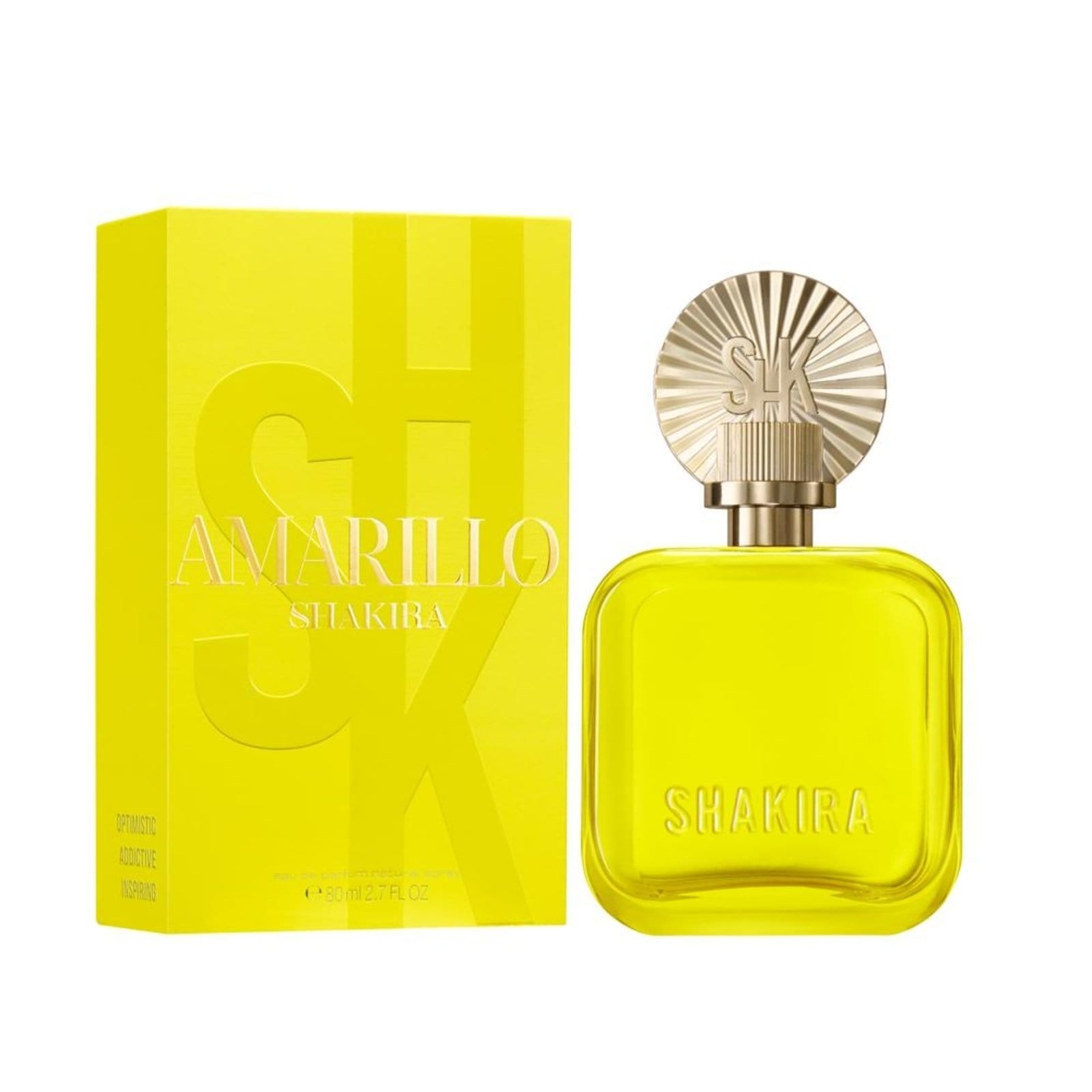 Vista 2 Shakira Amarillo Eau de Parfum Perfume Feminino 80ml Shakira incolor amarillo