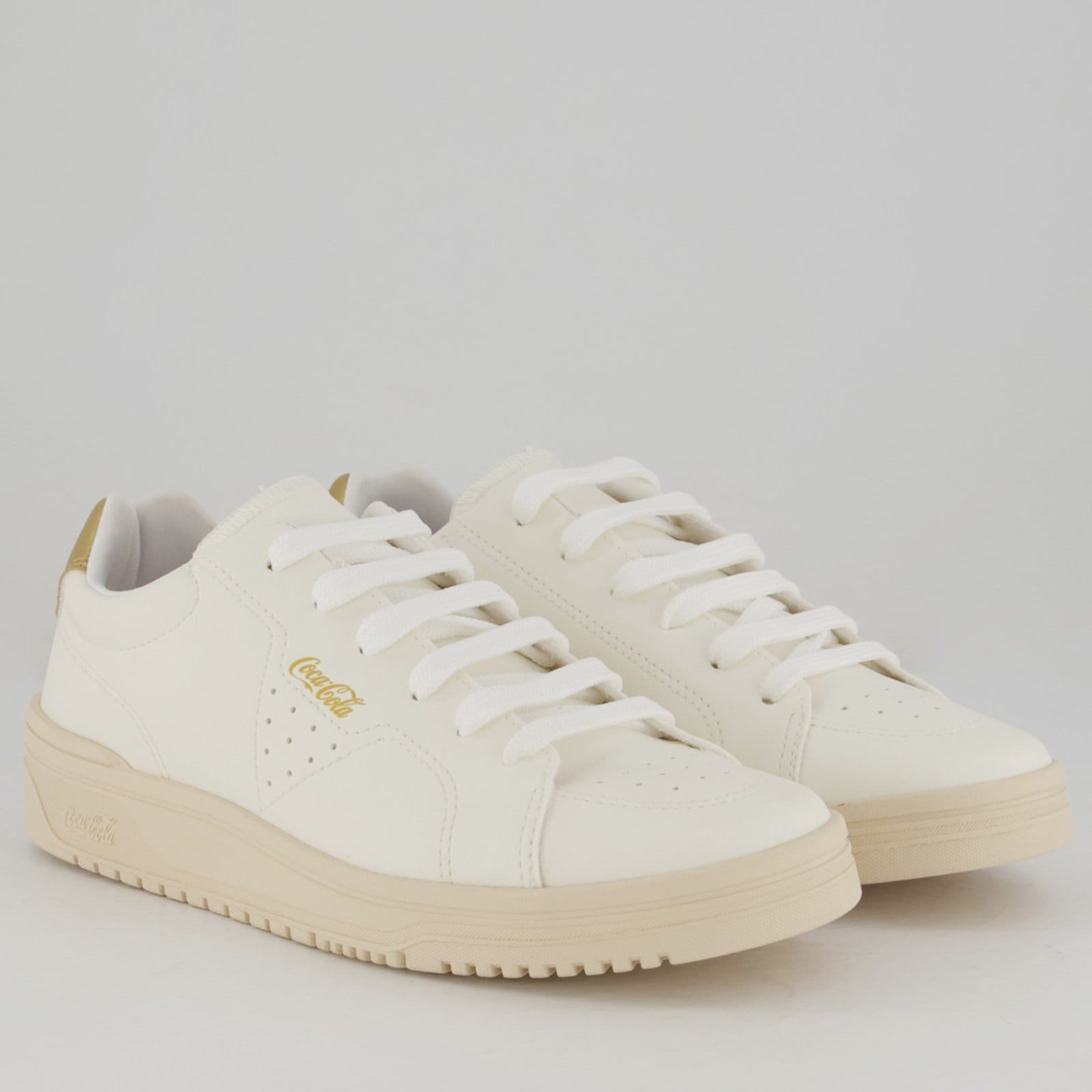 Vista 2 Tênis Coca Cola Bliss Town Feminino Coca-Cola branco