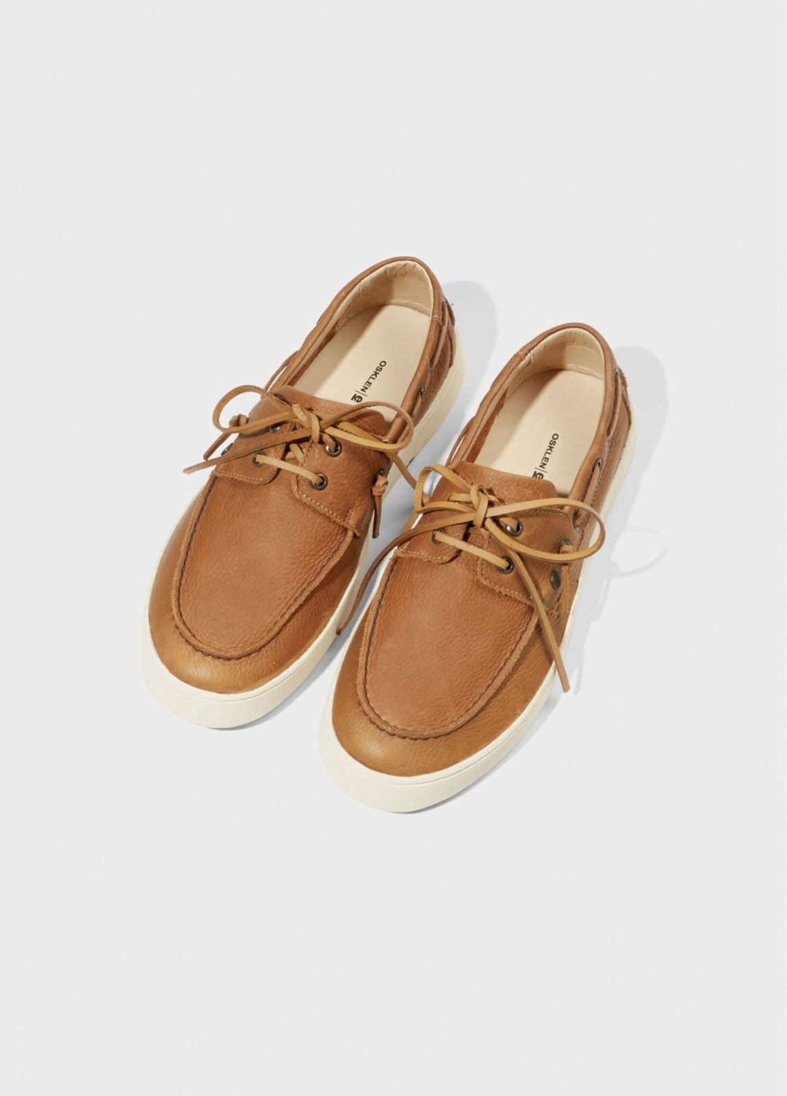 Vista 2 Tênis soho dockside couro graxo Osklen bege