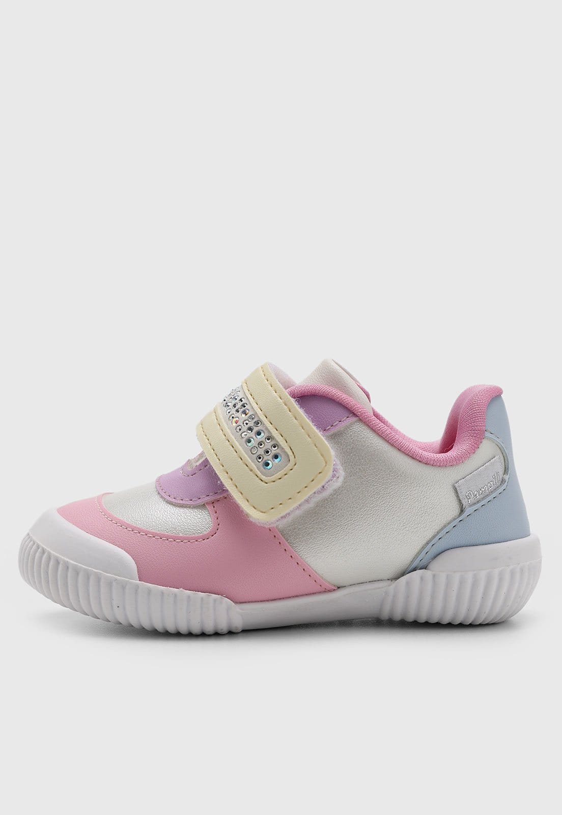 Vista 2 Infantil - Tênis Pampili Liz Luz Pampili rosa