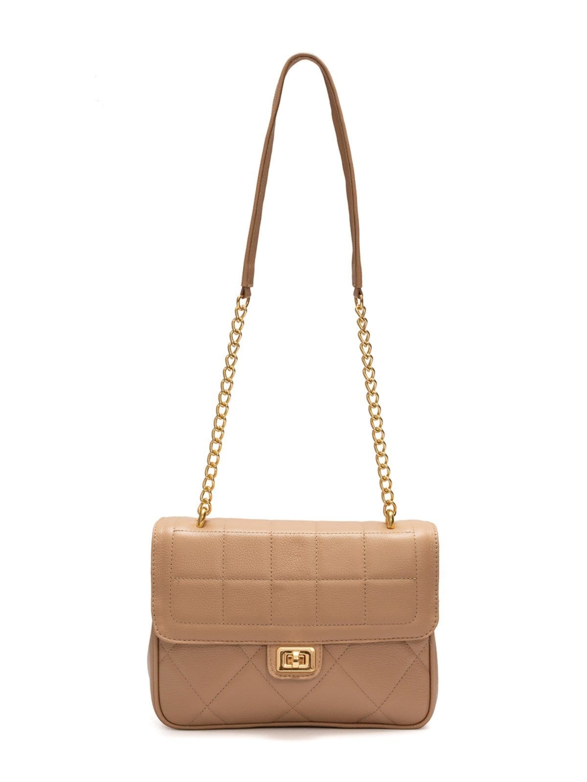 Vista principal Bolsa de Couro Tiracolo Griffazzi Griffazzi nude