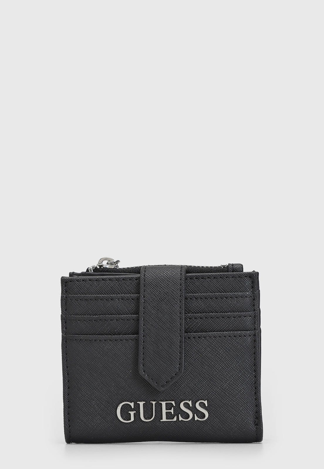 Vista 2 Carteira Feminina Guess Texturizada Preta Guess preto