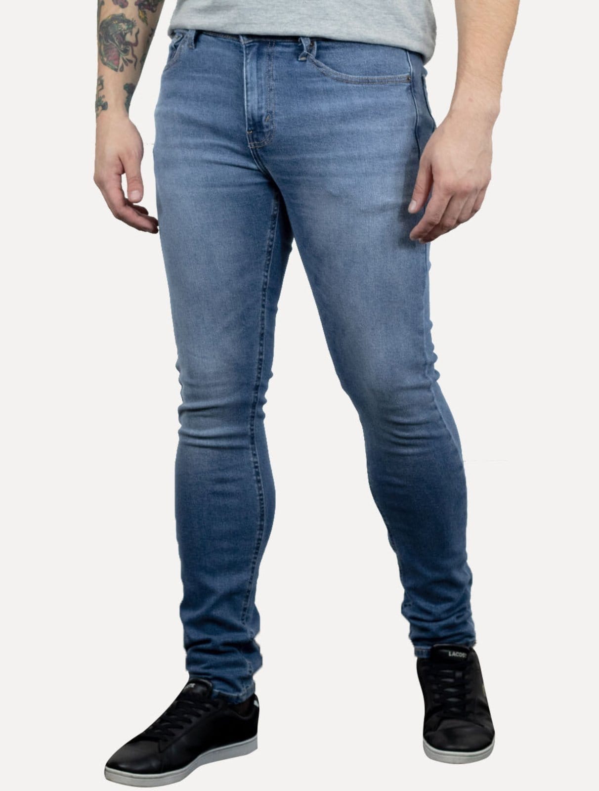 Vista principal Calça Levis Jeans Masculina 510 Skinny Washed Médio Levis azul