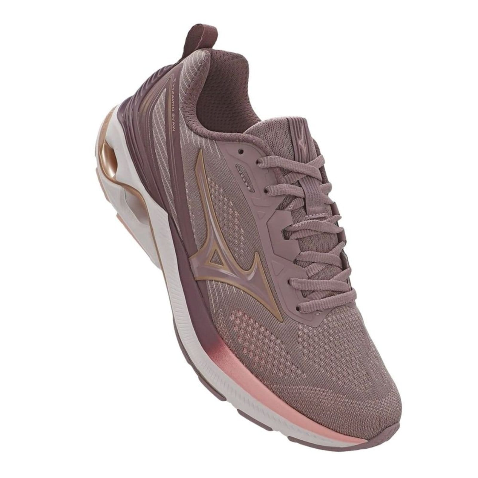 Vista 2 Tênis Corrida Feminino Mizuno Wave Dynasty 7 Rosa Mizuno lilás rosa