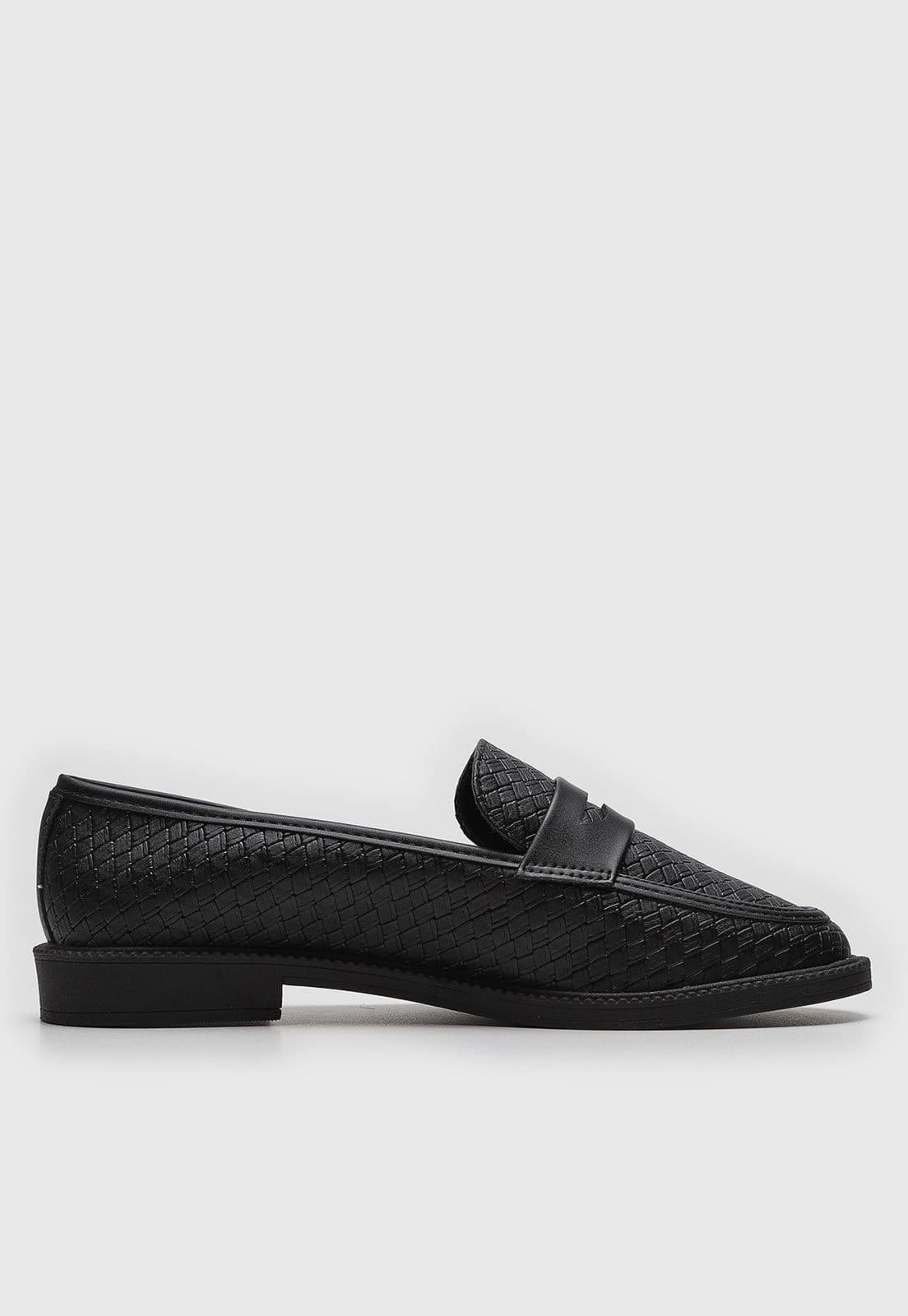 Vista 2 Mocassim Via Uno Texturizado VIA UNO preto