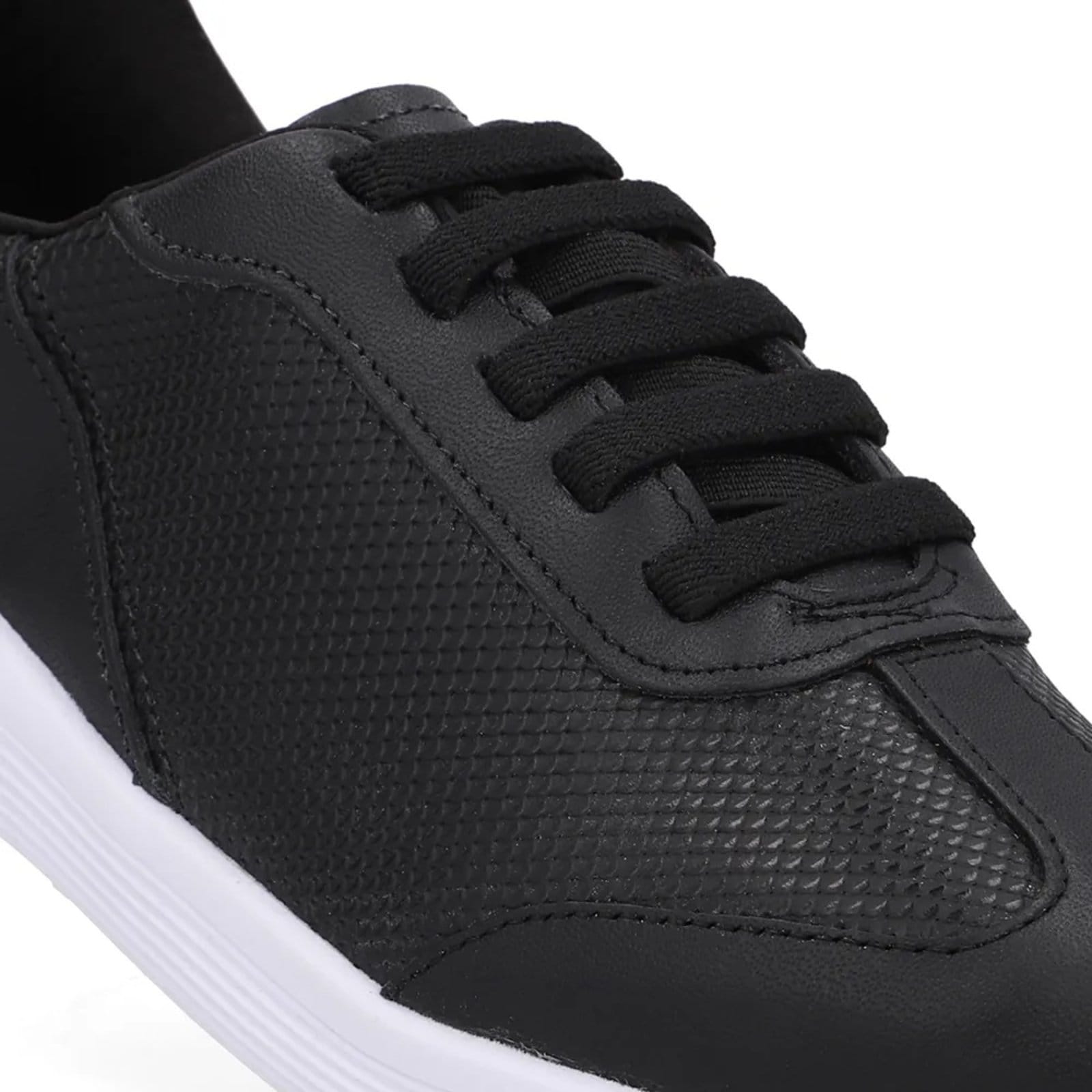 Vista 2 Tênis Usaflex Couro Conforto Calce Fácil Usaflex preto