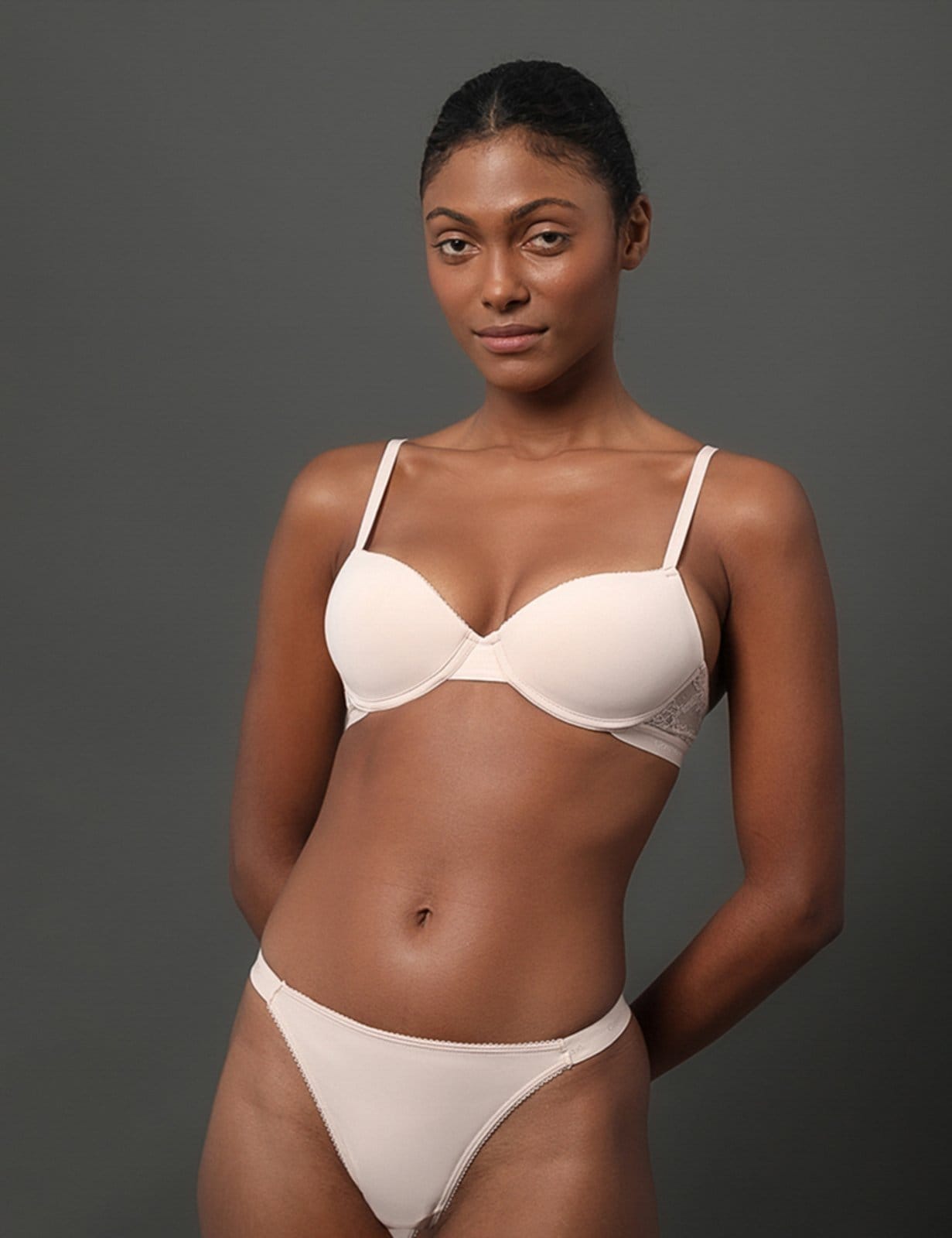 Vista principal Sutiã Push Up Soft Lace Calvin Klein Underwear - Pessego Calvin Klein Jeans nude