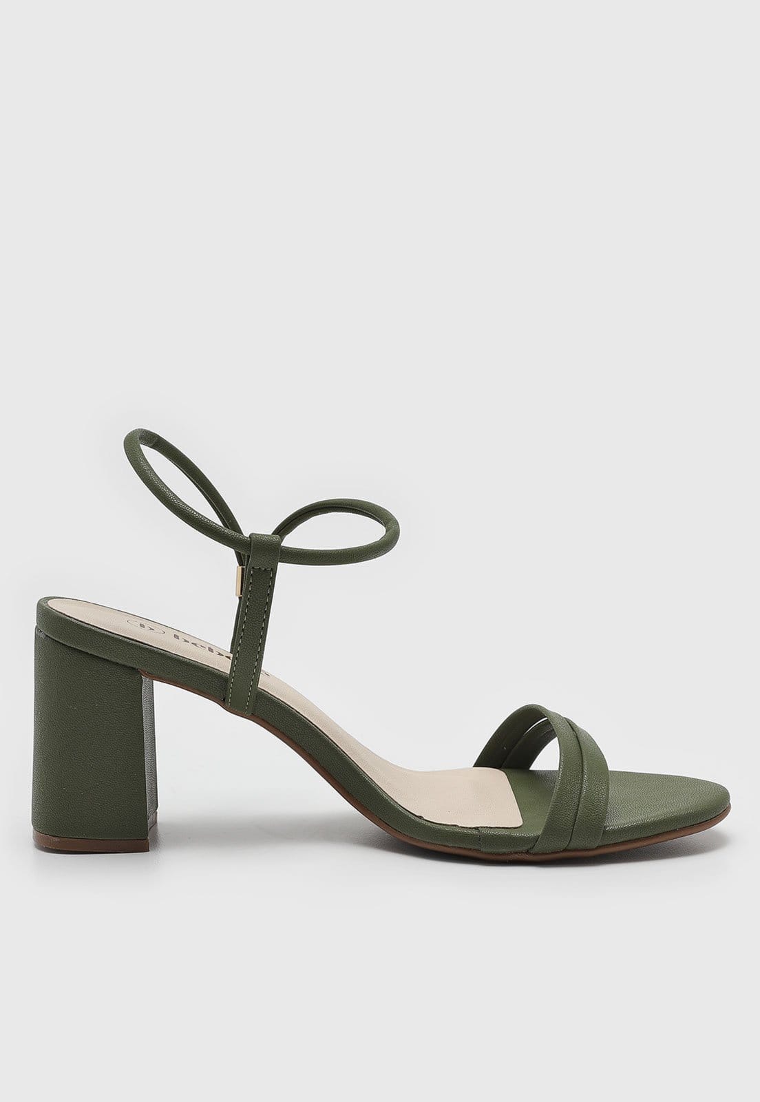 Vista 2 Sandália Média cê Salto Bloco BEBECÊ verde