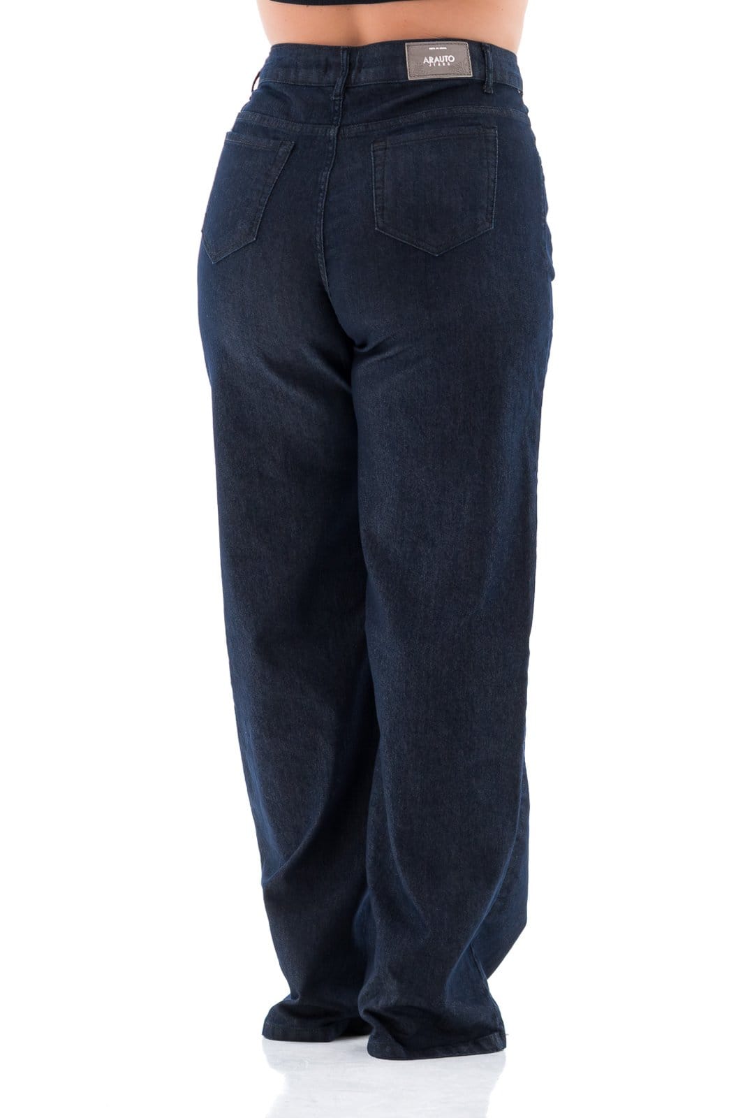 Vista 2 Calça Jeans Feminina Arauto Wide Leg Promo ARAUTO JEANS azul marinho