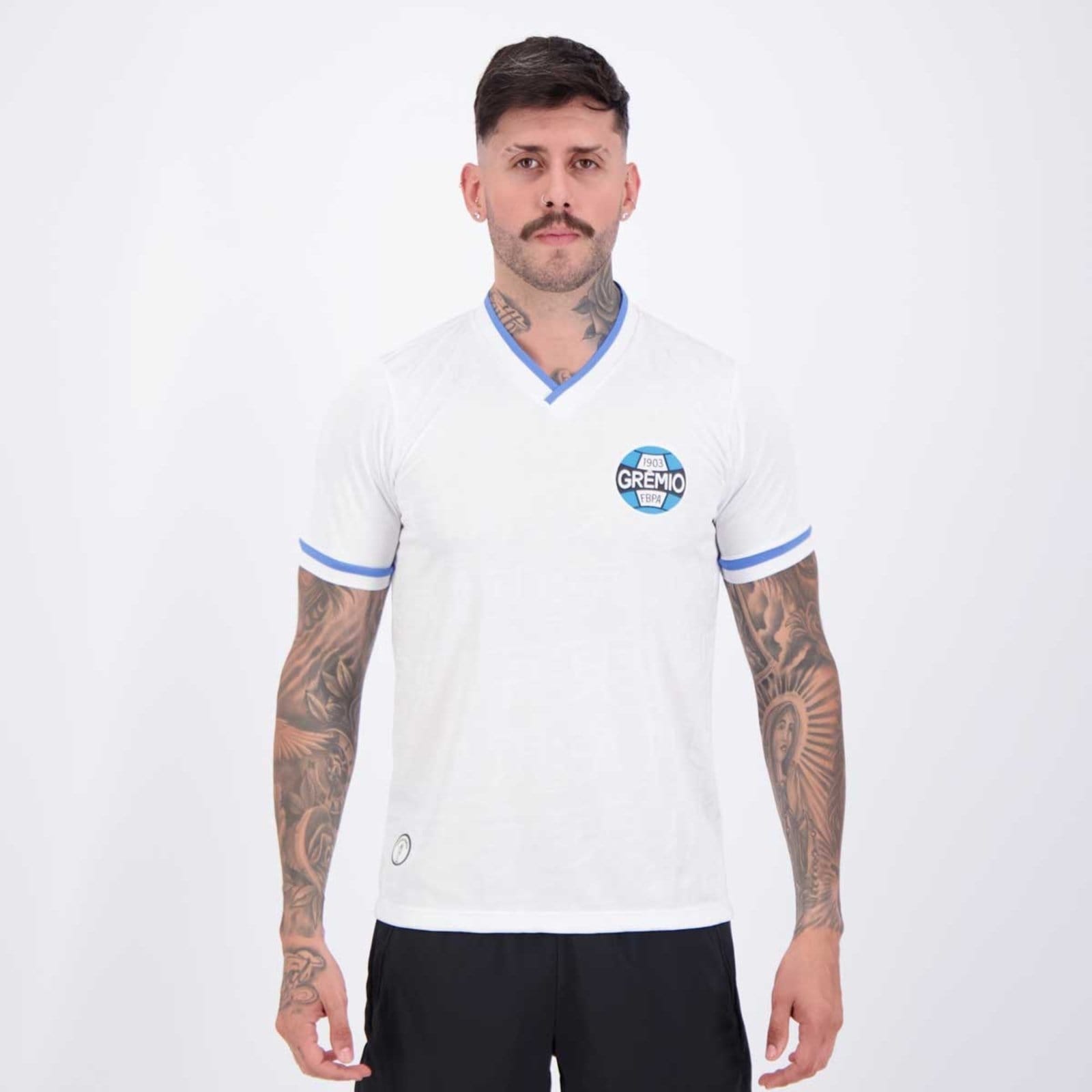 Vista principal Camisa Grêmio Retrô Tokyo 1983 Branca Retrômania branco