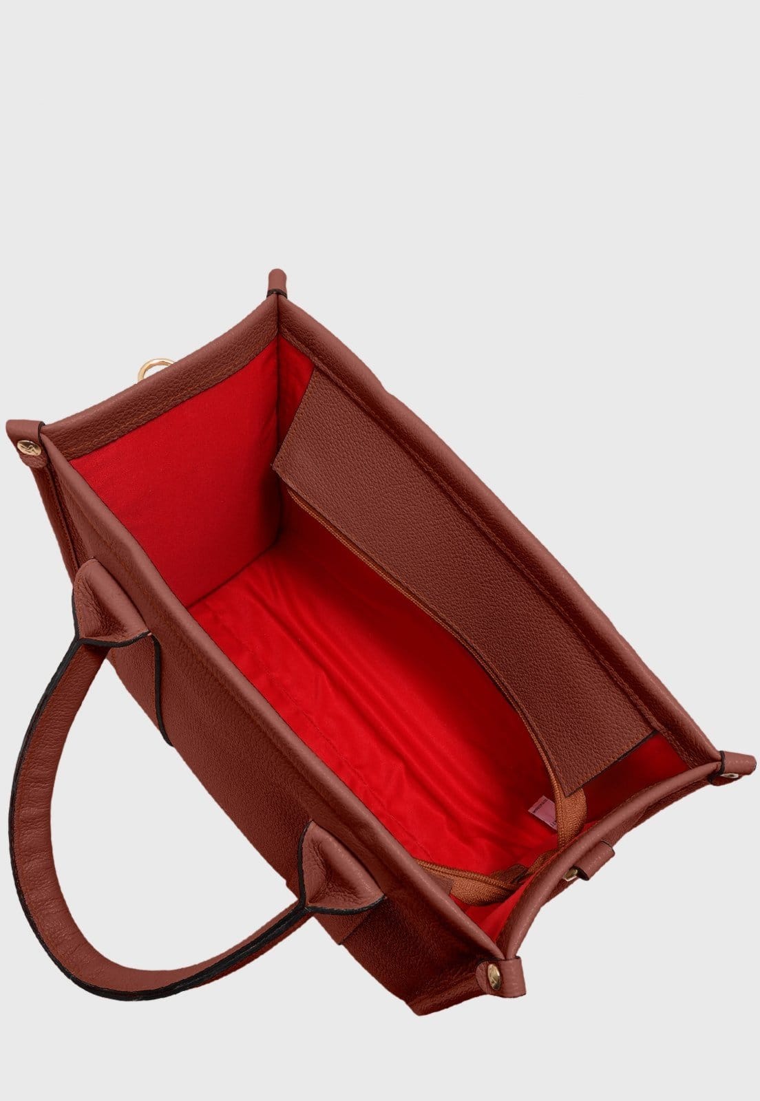 Vista 2 Bolsa Transversal Couro Mariart Acácia Terracota Mariart bordô