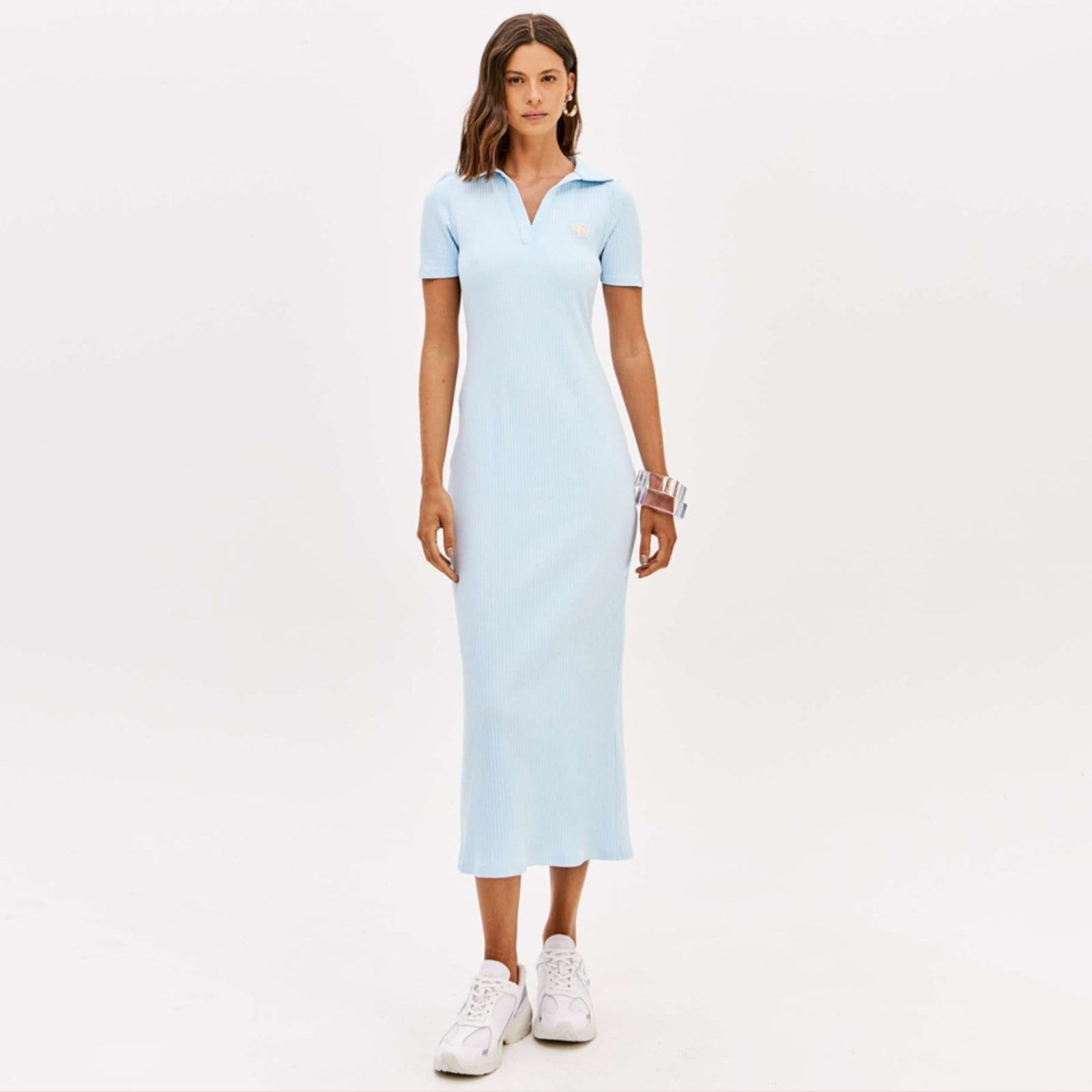 Vista principal Vestido Super Mid Easy Lança Perfume Polo Pr26 Feminino Easy Lança perfume azul