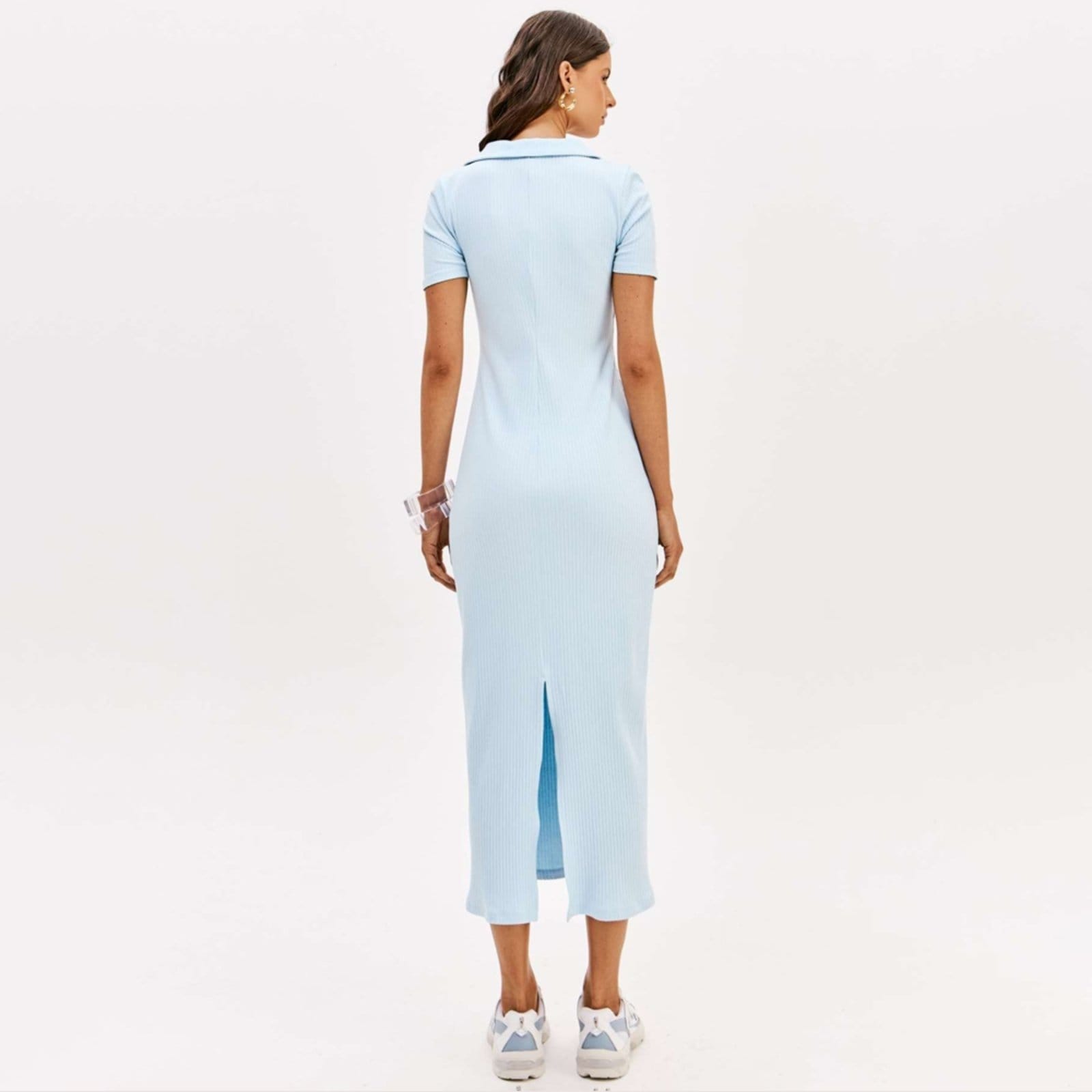 Vista 2 Vestido Super Mid Easy Lança Perfume Polo Pr26 Feminino Easy Lança perfume azul