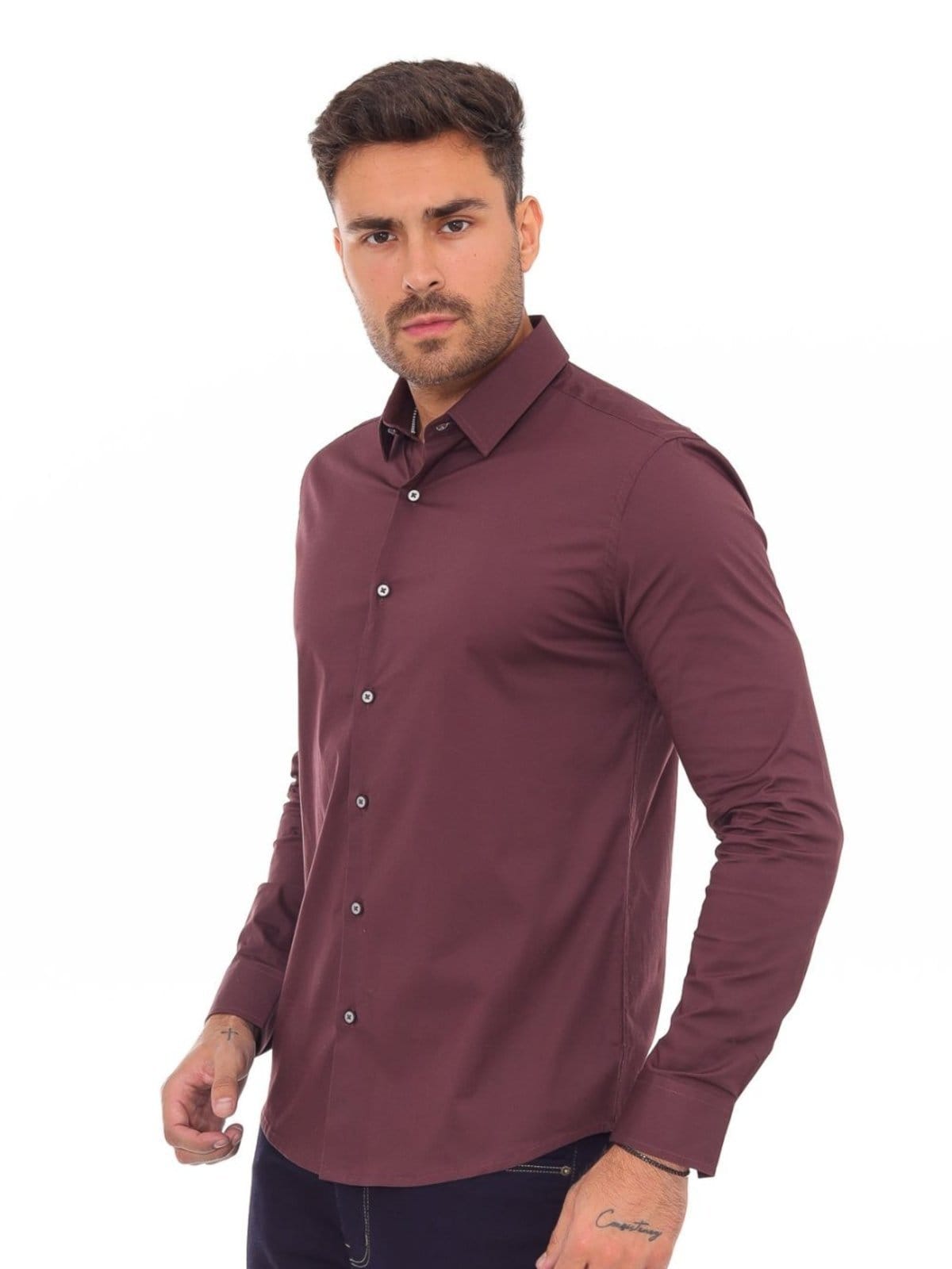 Camisa Masculina Fit Social Manga Longa - 49242