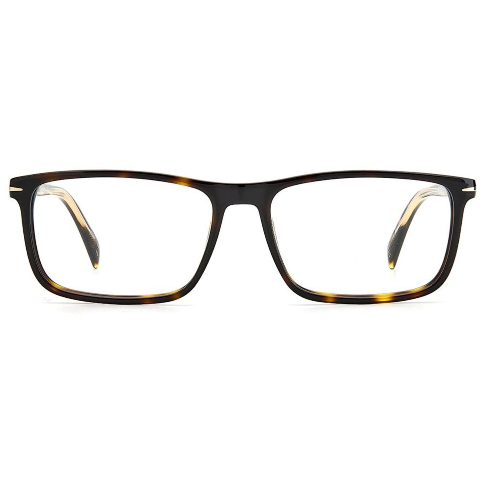 Vista 2 Armação de Óculos David Beckham DB 1019 086 - Marrom 57 David Beckham incolor