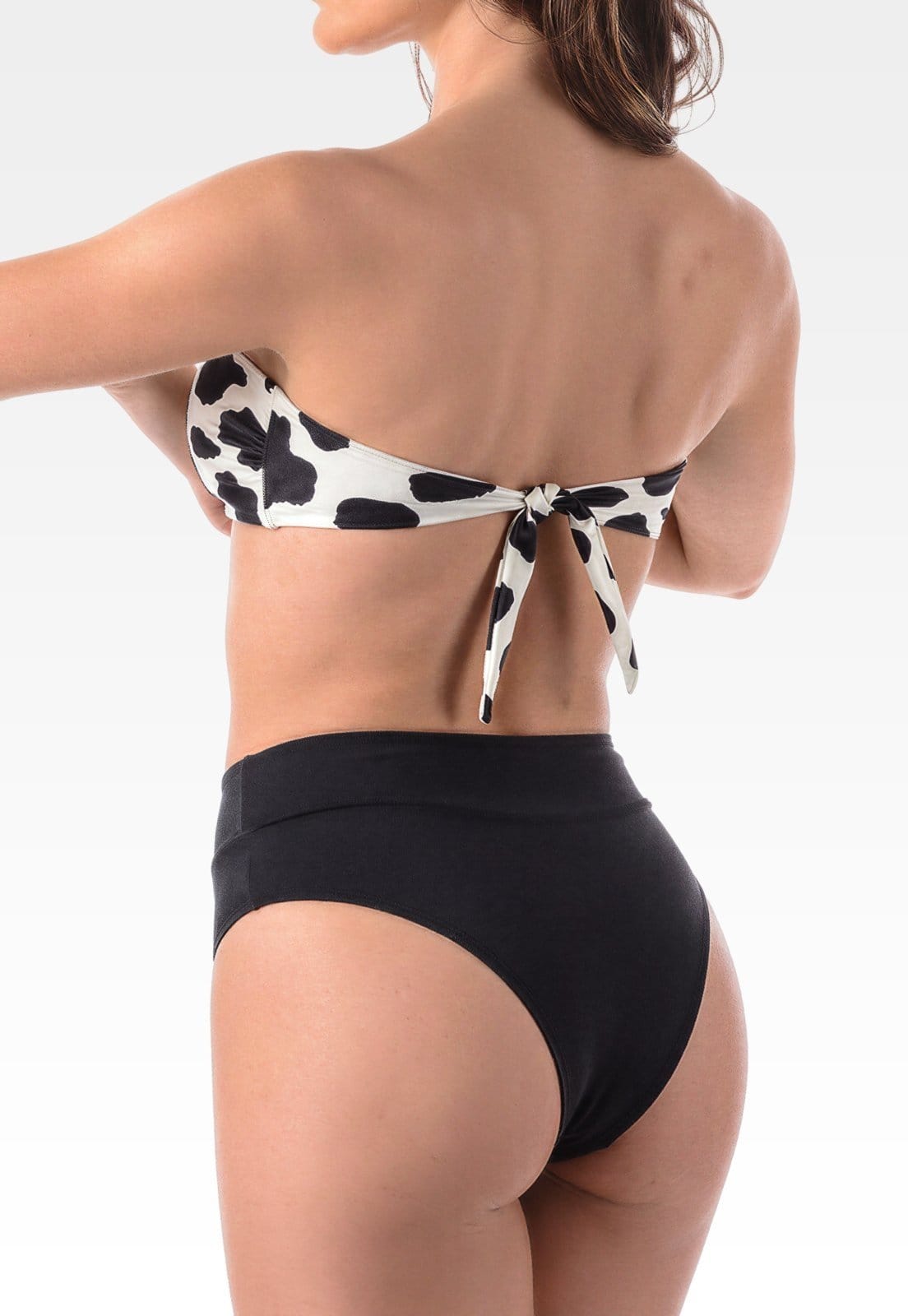 Vista 2 Biquíni Summer Soul Tomara Que Caia Hot Pants Poá Summer Soul branco/estampado/preto