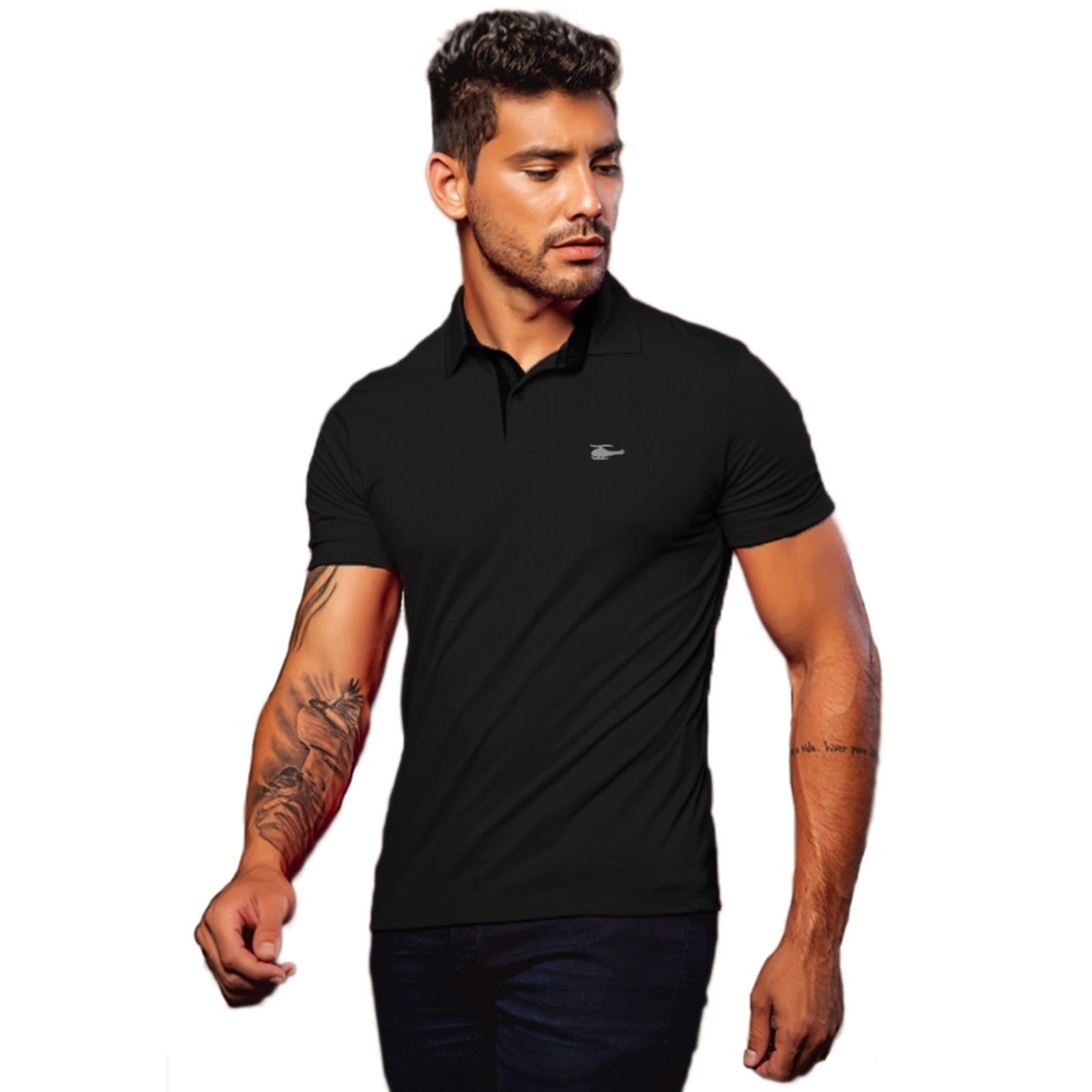 Camiseta Polo Masculina Básica Sallo Premium