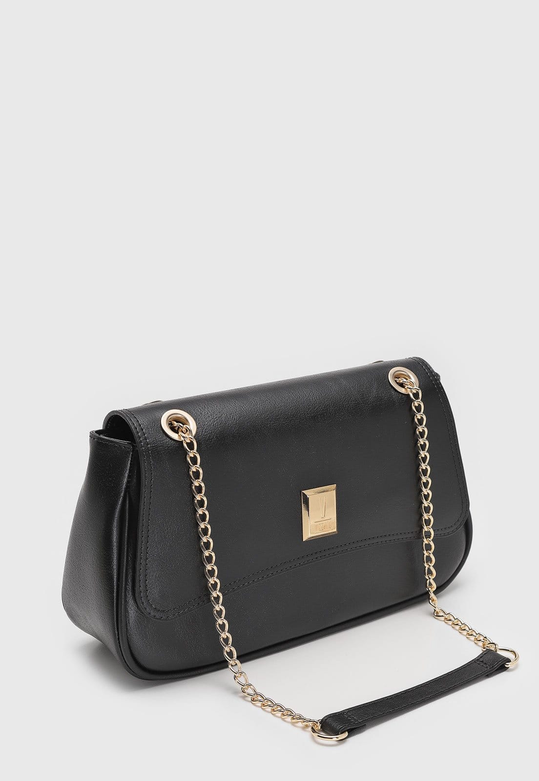 Vista 2 Bolsa Feminina Vizzano Alça Corrente Preta VIZZANO preto
