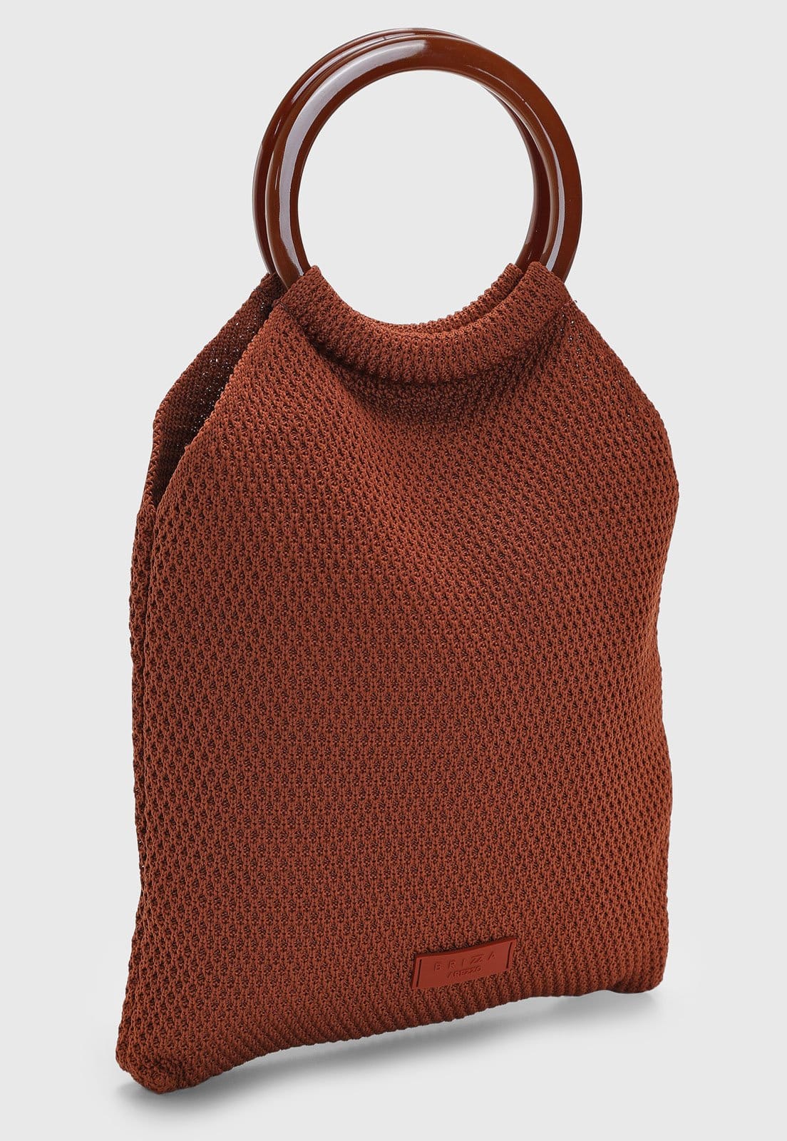 Vista 2 Bolsa Feminina Brizza Arezzo Alça Rígida Brizza Arezzo marrom