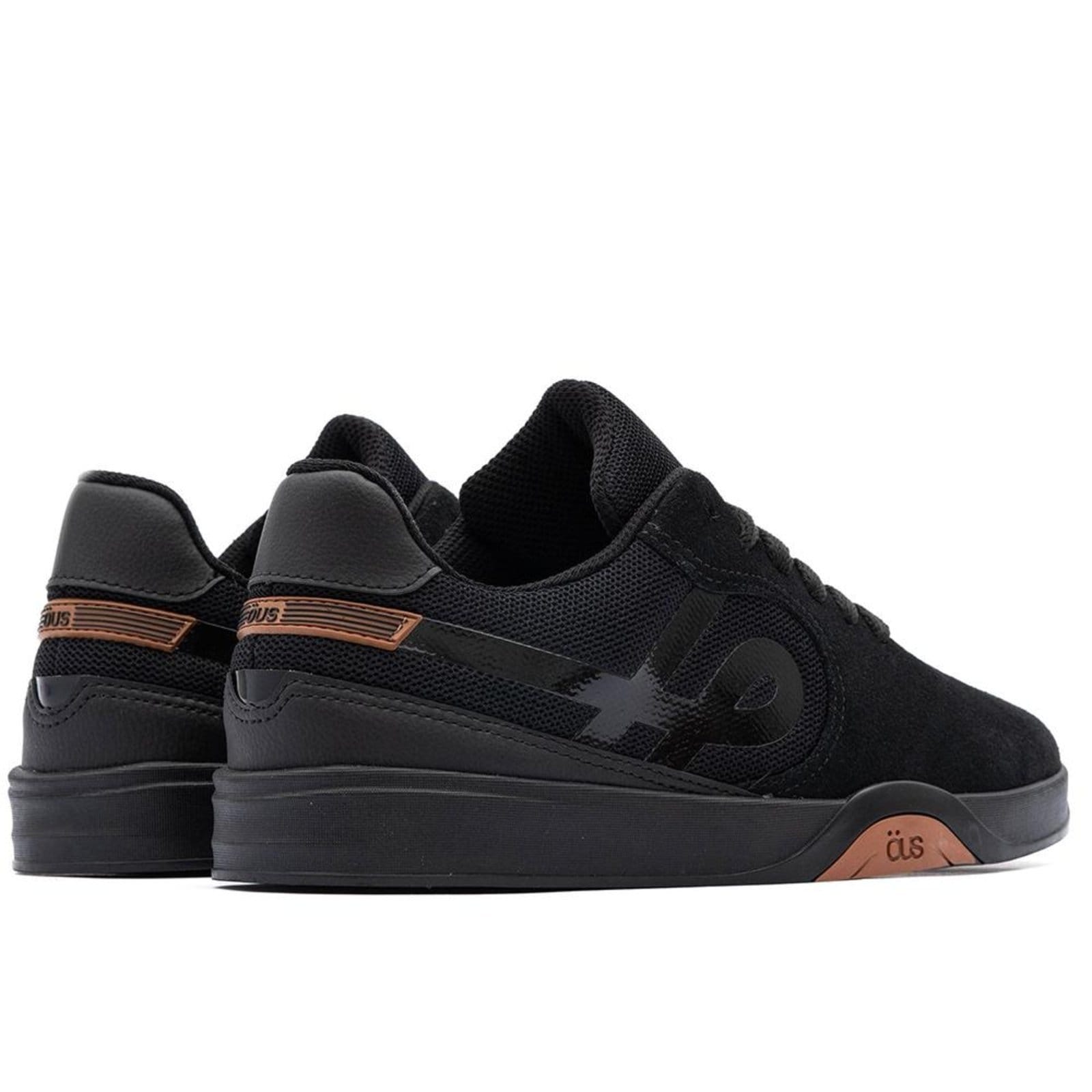 Vista 2 Tênis OUS Imigrante Masculino Prt Marrom Caramelo Essencial ÖUS preto