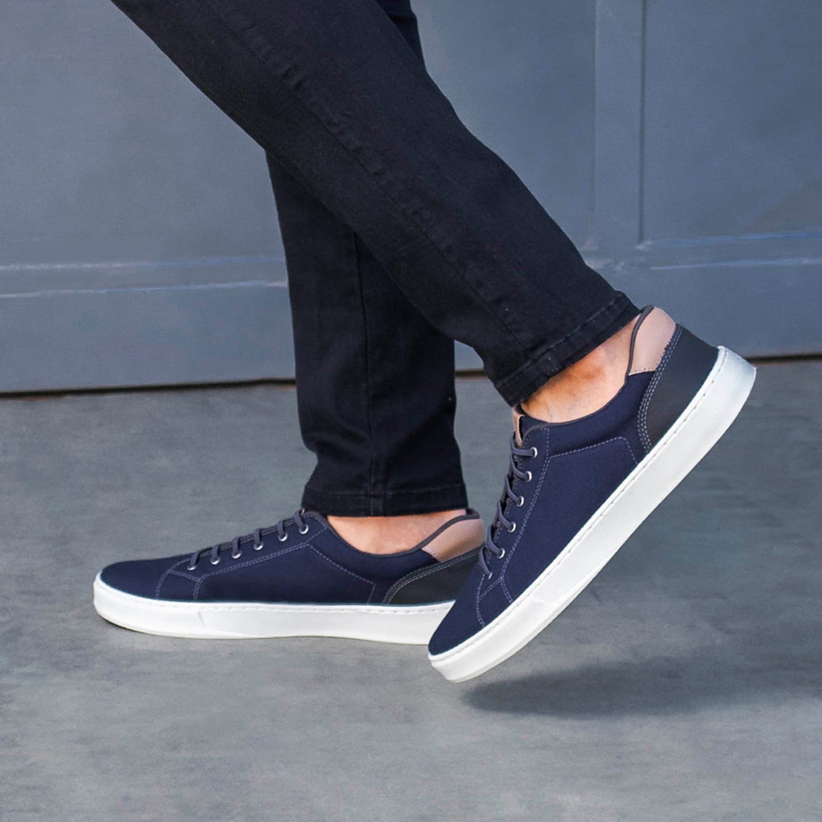 Vista principal Tênis Masculino Bredeni Casual Sapatênis Macio Leve Dia A Dia Confortável Trabalho Marinho BREDENI azul marinho