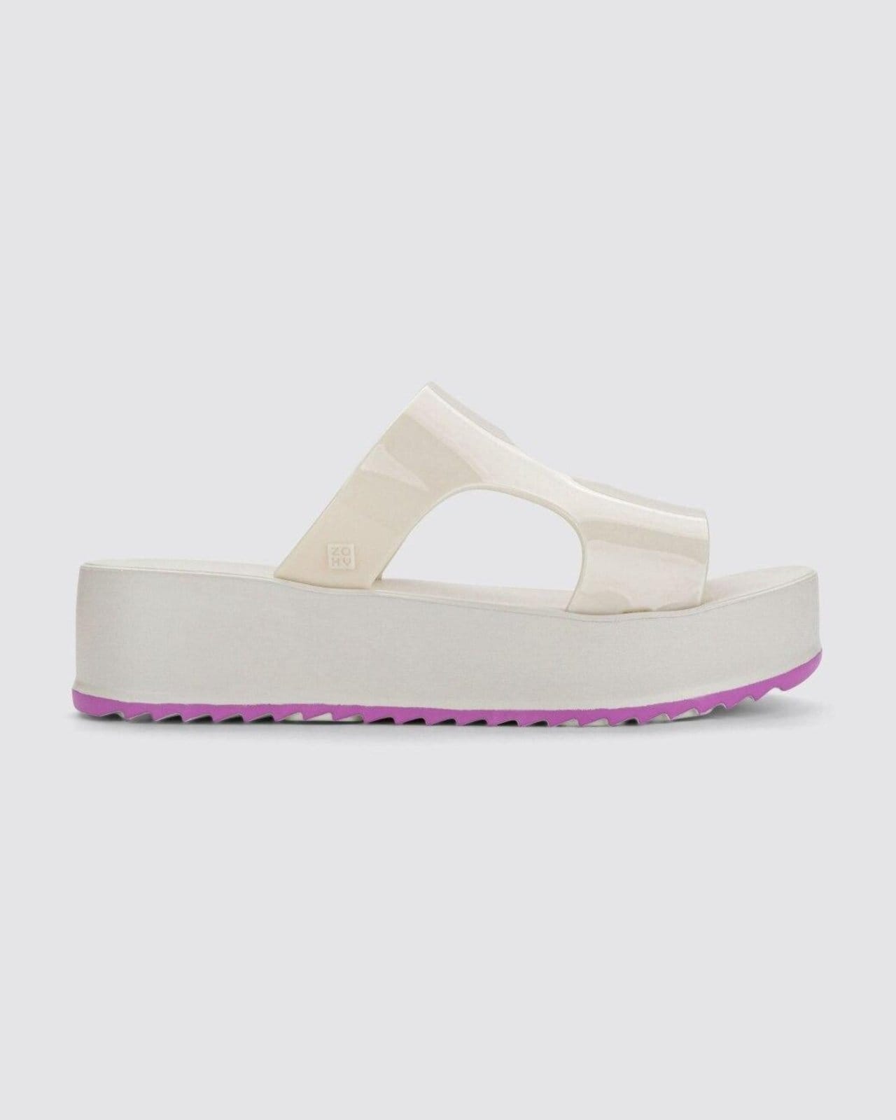 Vista principal Plataforma Zaxy Linke Off-white Zaxy off-white white